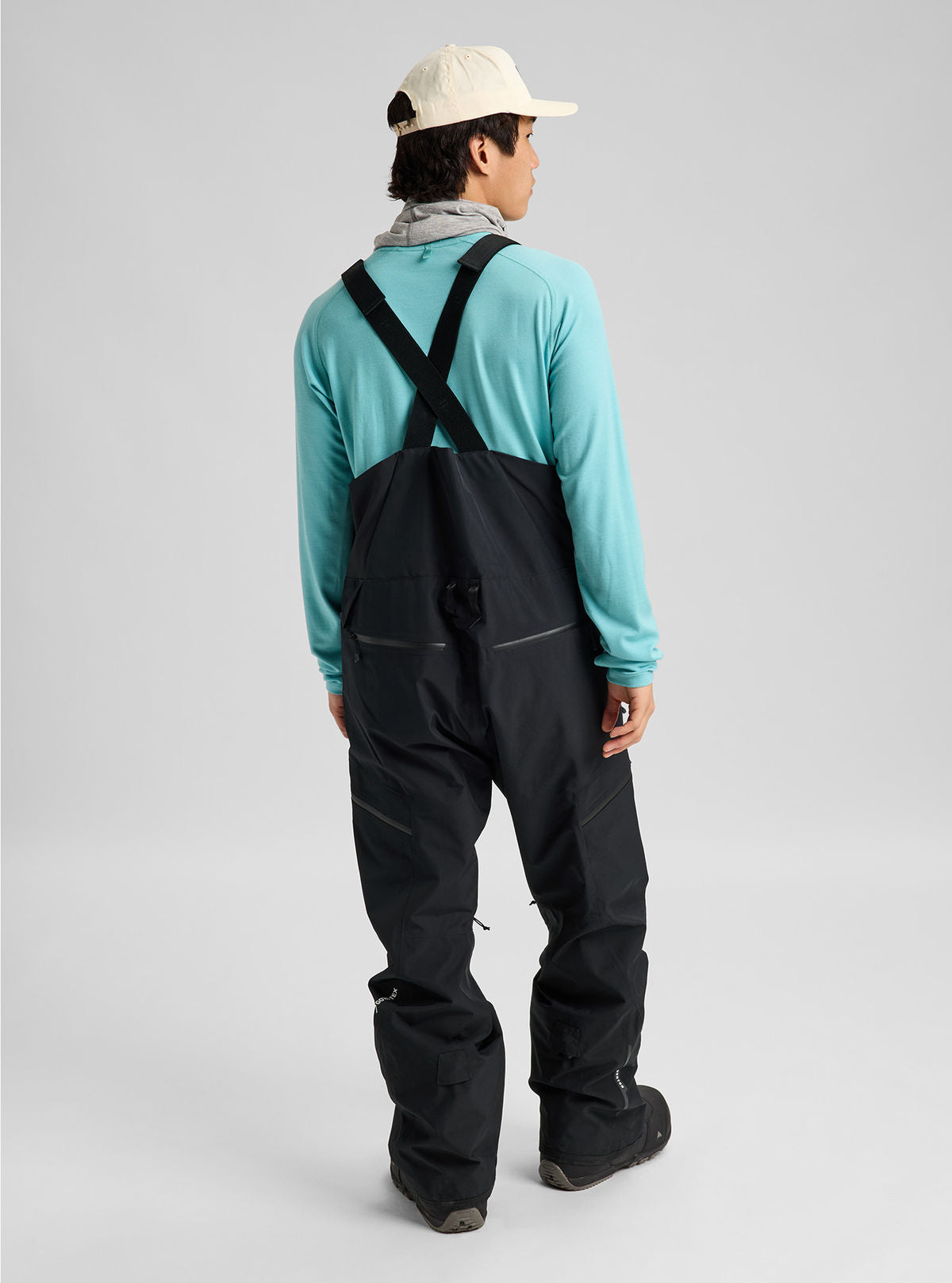 Men's Burton Reserve GORE-TEX 2L Bib Pants - True Black - Burton Bibs Outerwear - alternate view 4