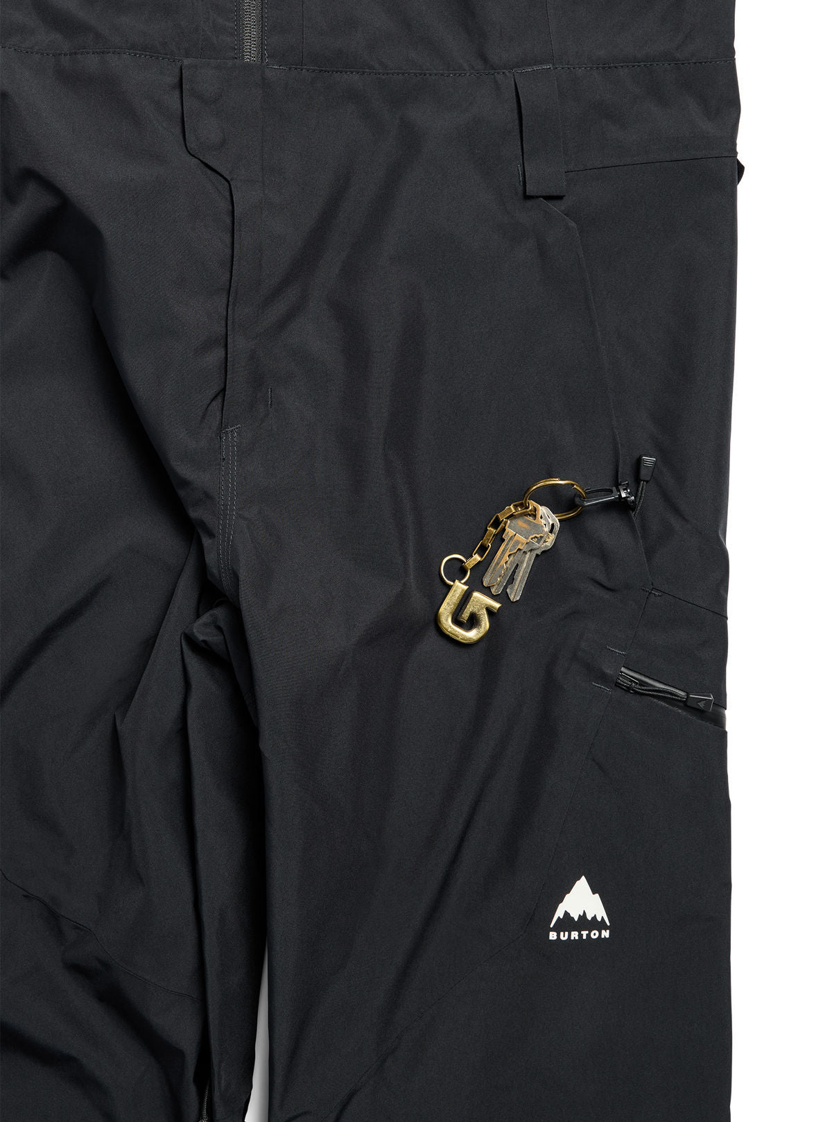 Men's Burton Reserve GORE-TEX 2L Bib Pants - True Black - Burton Bibs Outerwear - alternate view 7