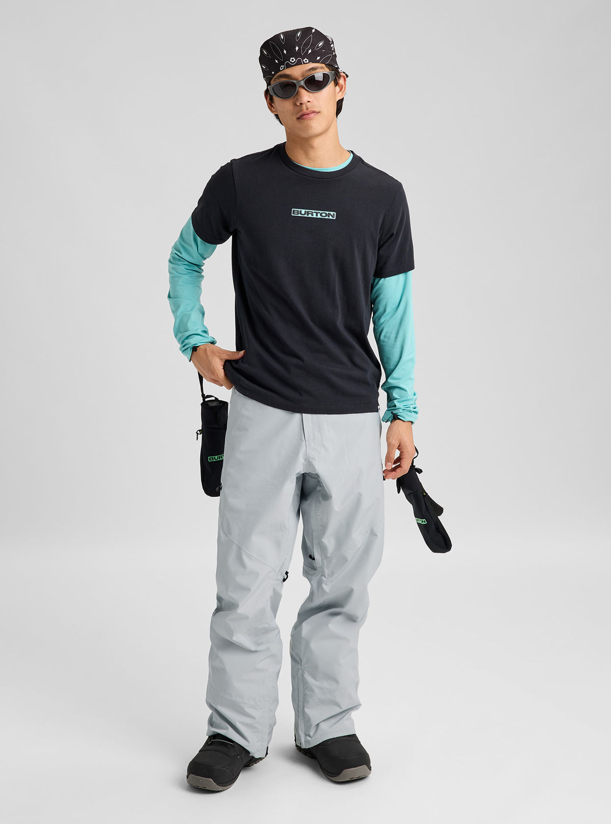 Men's Burton Reserve GORE-TEX 2L Pants - Gray Cloud - Burton Pants Outerwear - alternate view 2