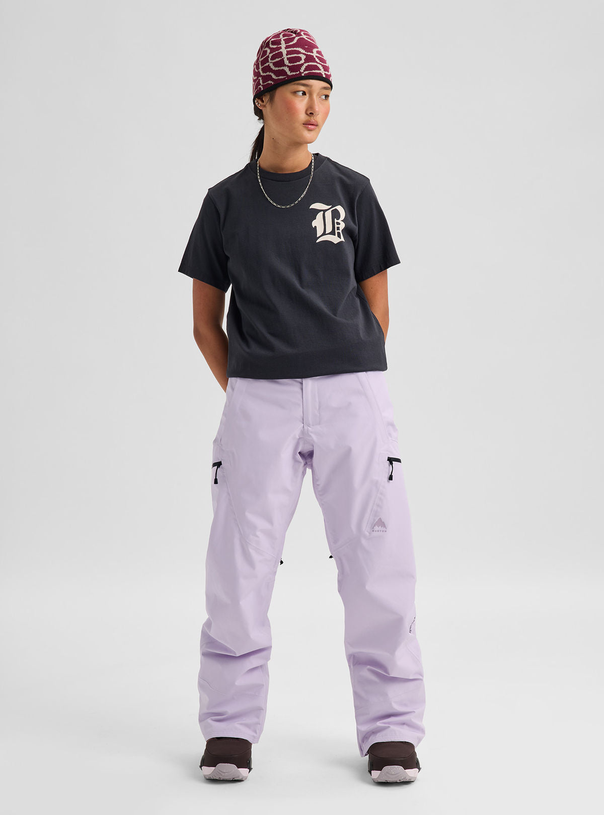 Women's Burton Reserve GORE-TEX 2L Pants - Moondust Purple - Burton Pants Outerwear - alternate view 2
