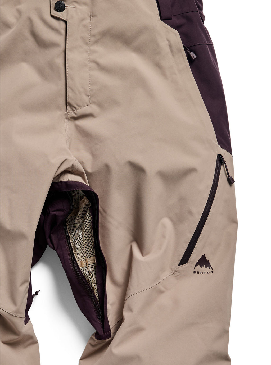 Men's Burton Reserve 2L 3-In-1 Pants - Bear Hug Brown/Summit Taupe - Burton Pants Outerwear - alternate view 5
