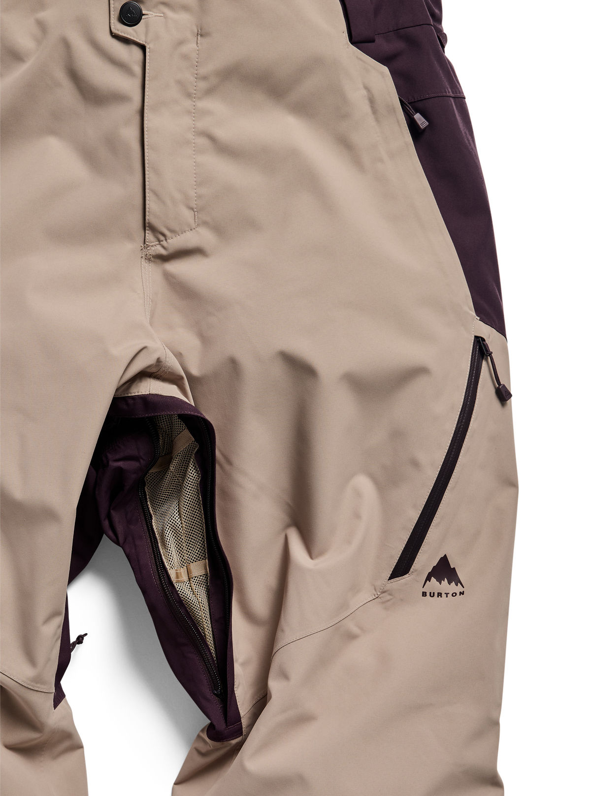 Men's Burton Reserve 2L 3-In-1 Pants - Bear Hug Brown/Summit Taupe - Burton Pants Outerwear - alternate view 5