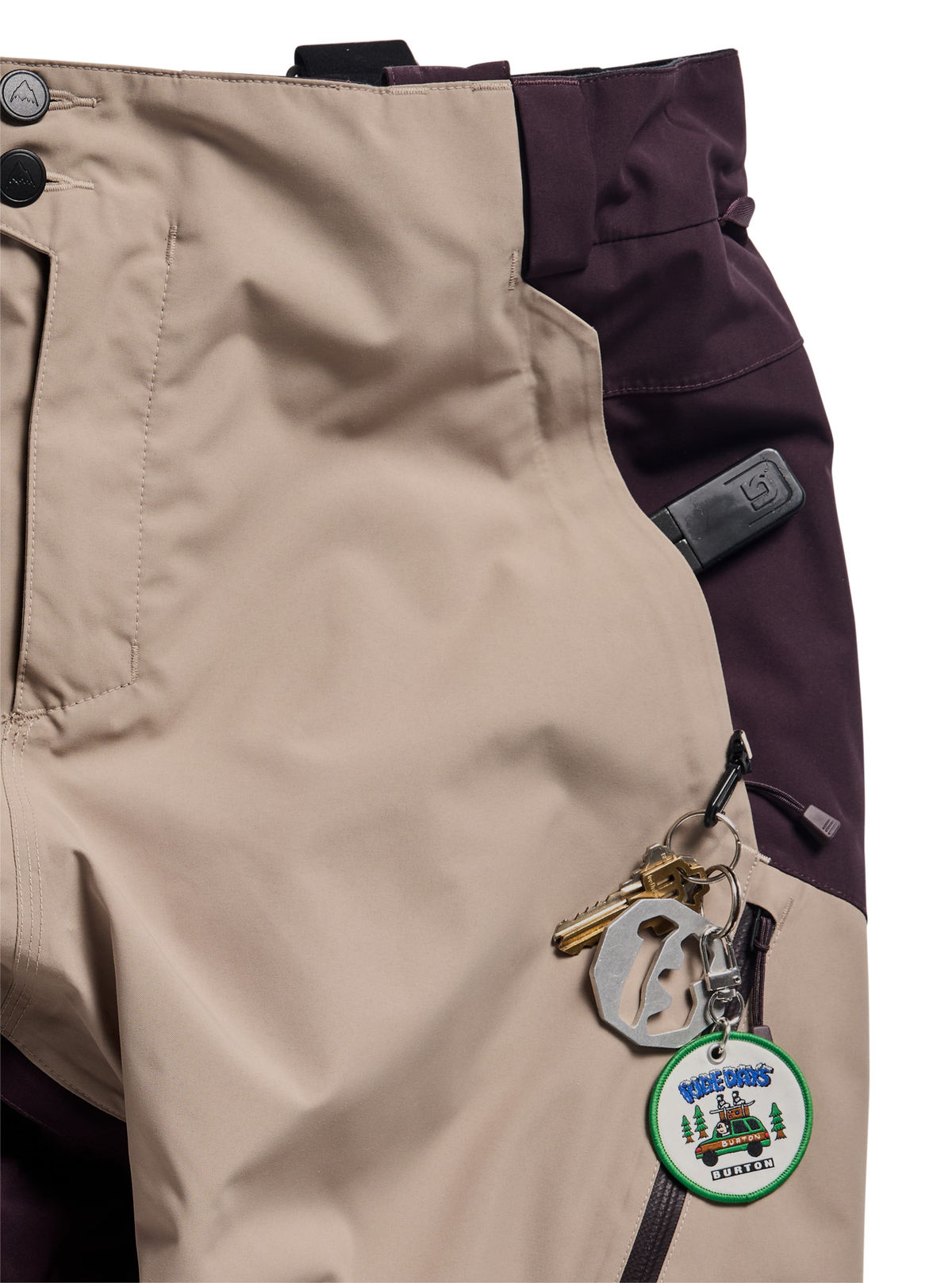 Men's Burton Reserve 2L 3-In-1 Pants - Bear Hug Brown/Summit Taupe - Burton Pants Outerwear - alternate view 6