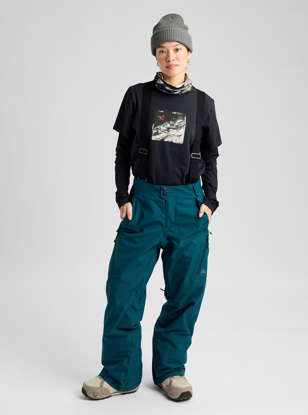Women's Burton Reserve 2L 3-in-1 Pants - Atlantic Teal - Burton Pants Outerwear - alternate view 2