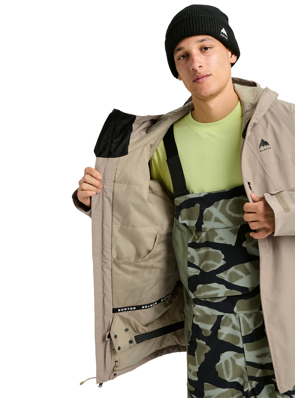 Men's Burton Reserve 2L Insulated Jacket - Summit Taupe - Burton Jacket Outerwear - alternate view 9