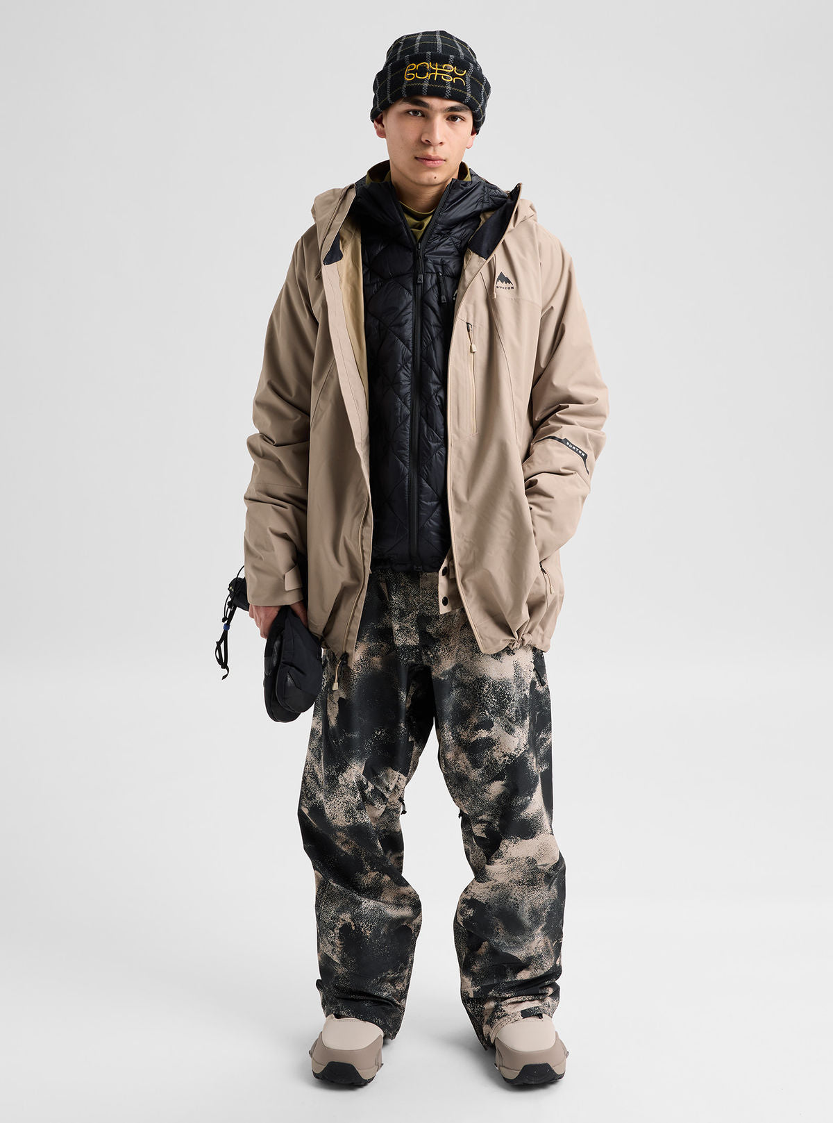 Men's Burton Reserve 2L Insulated Jacket - Summit Taupe - Burton Jacket Outerwear - alternate view 2