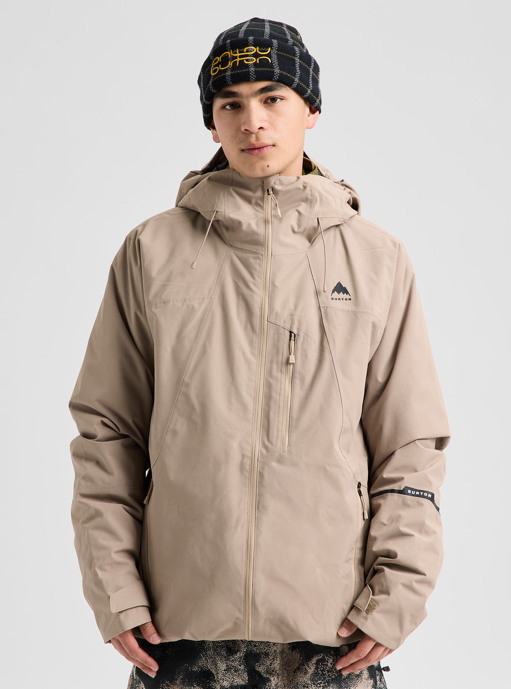 Men's Burton Reserve 2L Insulated Jacket - Summit Taupe - Burton Jacket Outerwear - alternate view 3