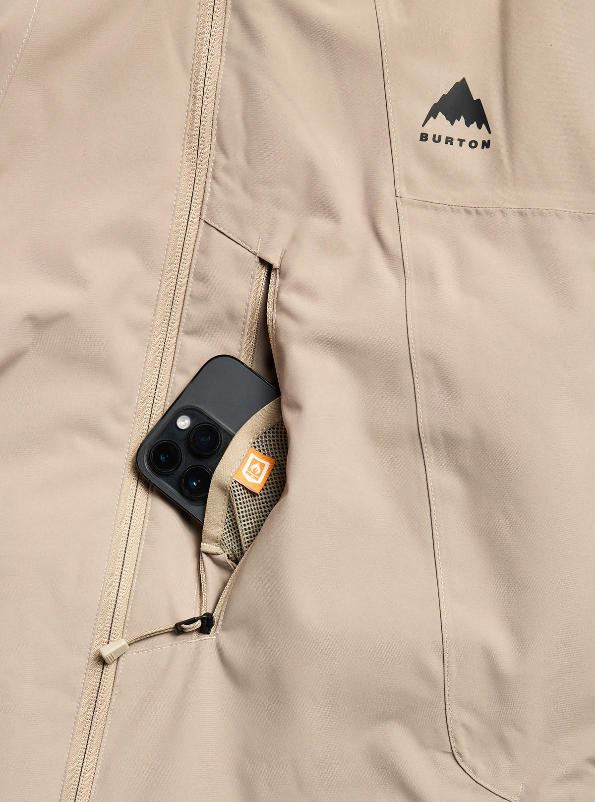 Men's Burton Reserve 2L Insulated Jacket - Summit Taupe - Burton Jacket Outerwear - alternate view 6