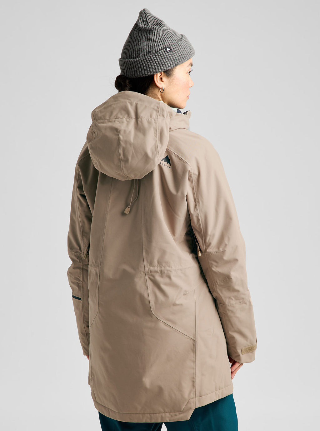 Women's Burton Reserve 2L Insulated Jacket - Summit Taupe - Burton Jacket Outerwear - alternate view 4