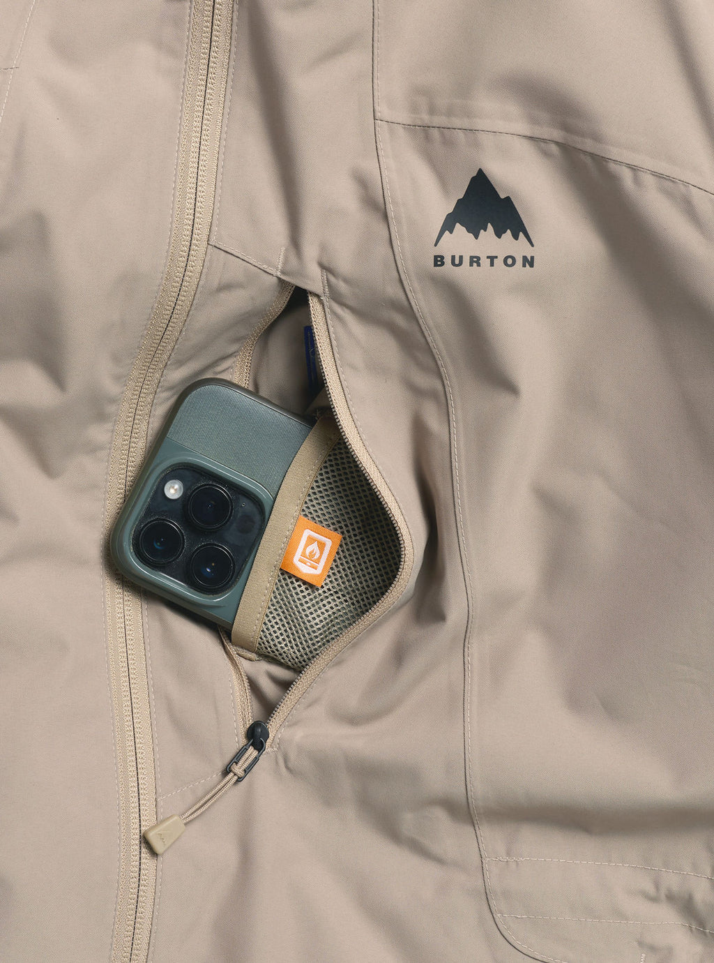 Women's Burton Reserve 2L Insulated Jacket - Summit Taupe - Burton Jacket Outerwear - alternate view 6