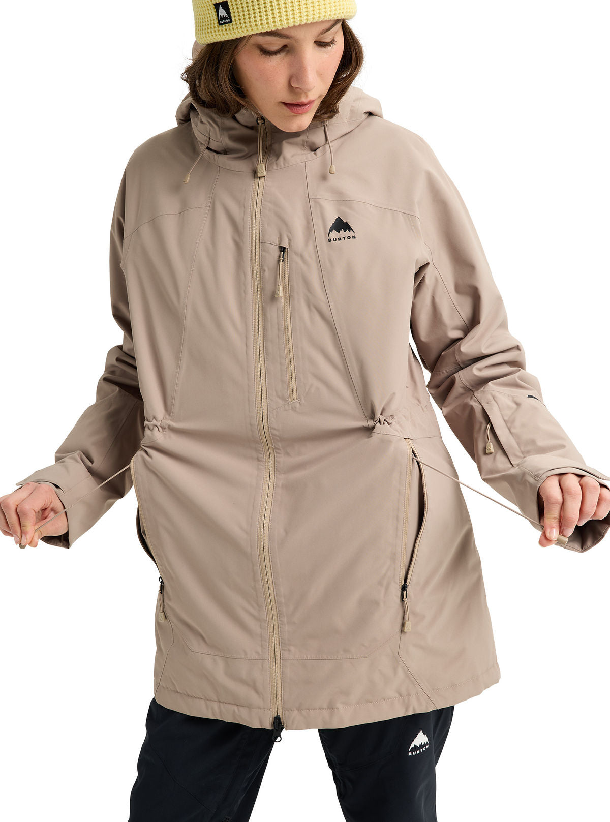 Women's Burton Reserve 2L Insulated Jacket - Summit Taupe - Burton Jacket Outerwear - alternate view 8
