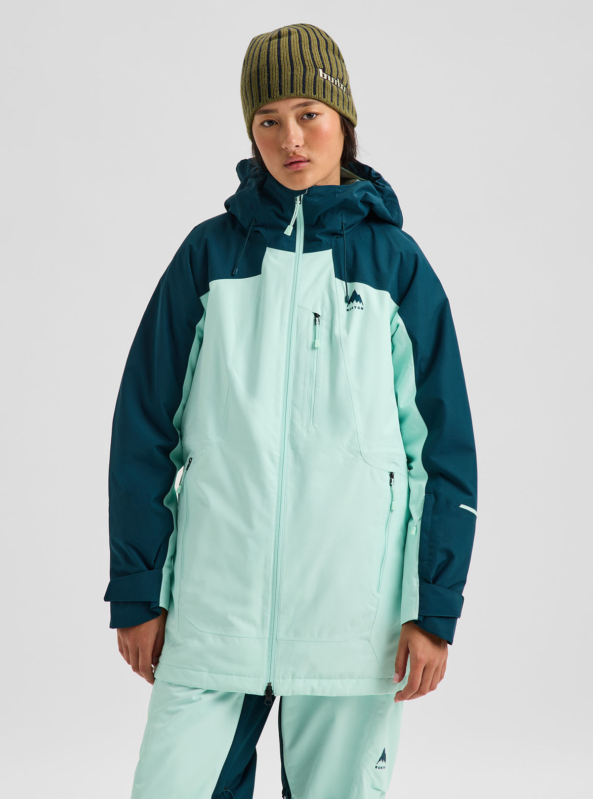 Women's Burton Reserve 2L Insulated Jacket - Atlantic Teal/Spring Frost - Burton Jacket Outerwear - alternate view 3