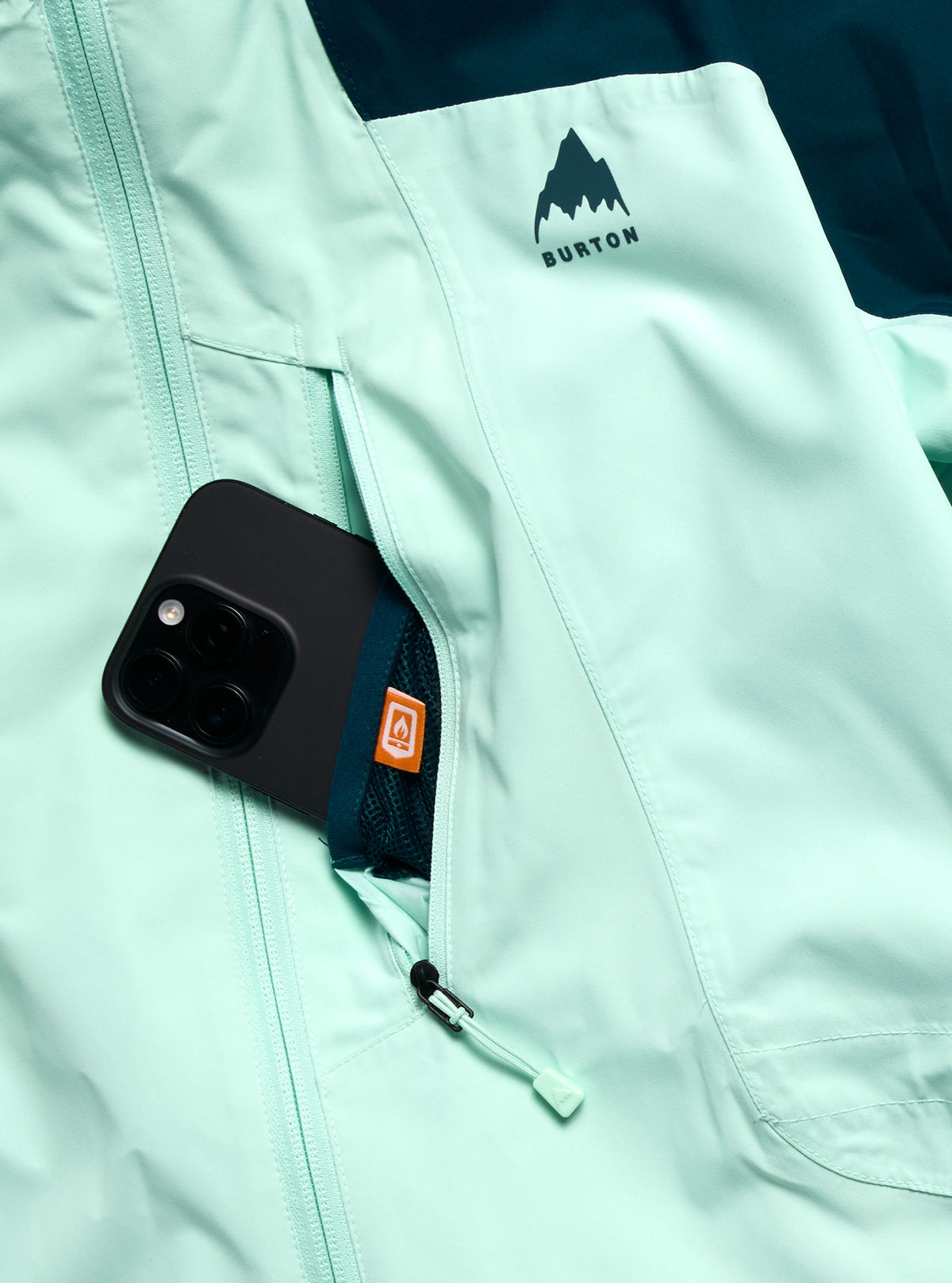 Women's Burton Reserve 2L Insulated Jacket - Atlantic Teal/Spring Frost - Burton Jacket Outerwear - alternate view 6