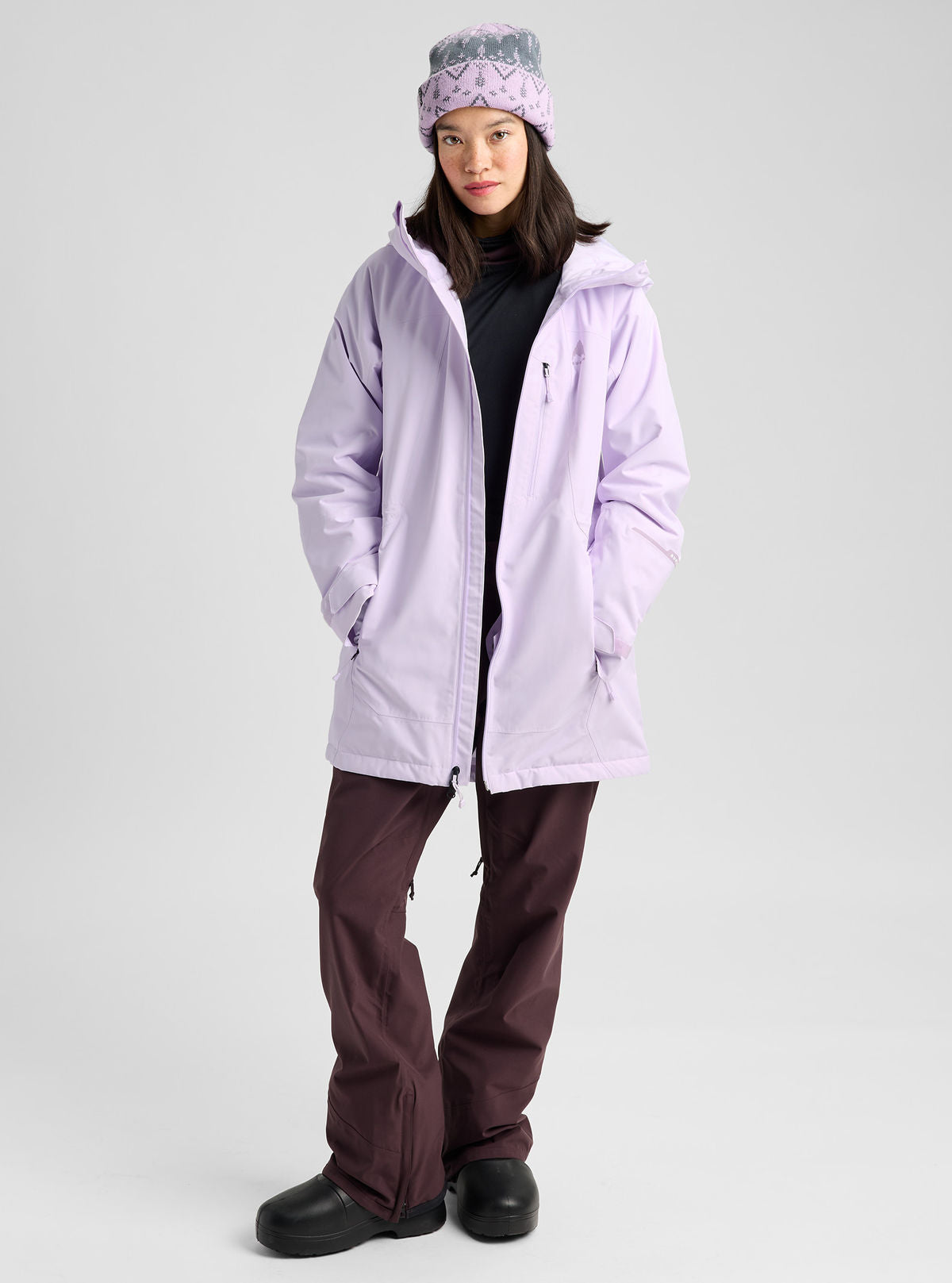 Women's Burton Reserve 2L Insulated Jacket - Moondust Purple - Burton Jacket Outerwear - alternate view 2
