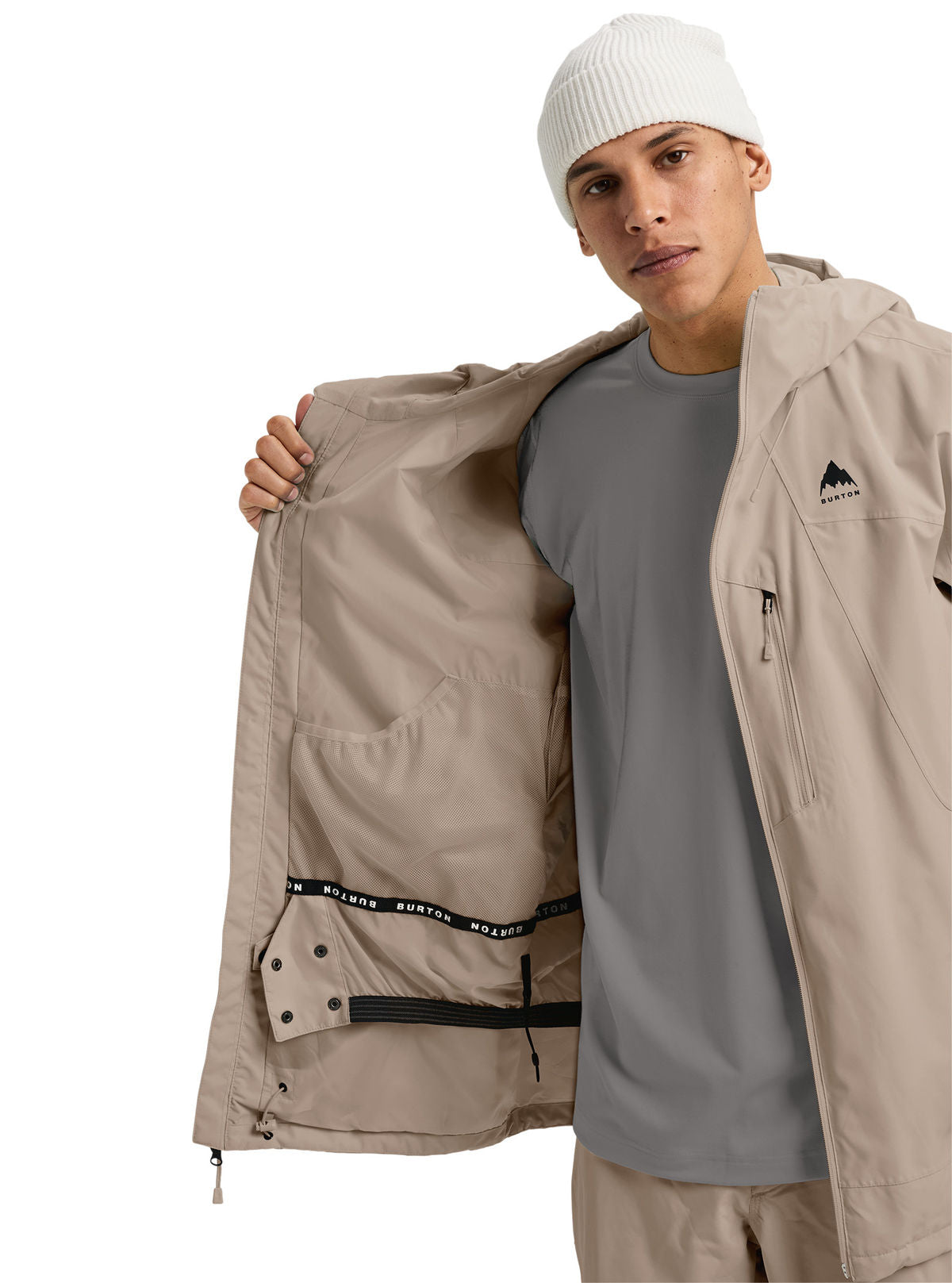 Men's Burton Reserve 2L Jacket - Summit Taupe - Burton Jacket Outerwear - alternate view 9