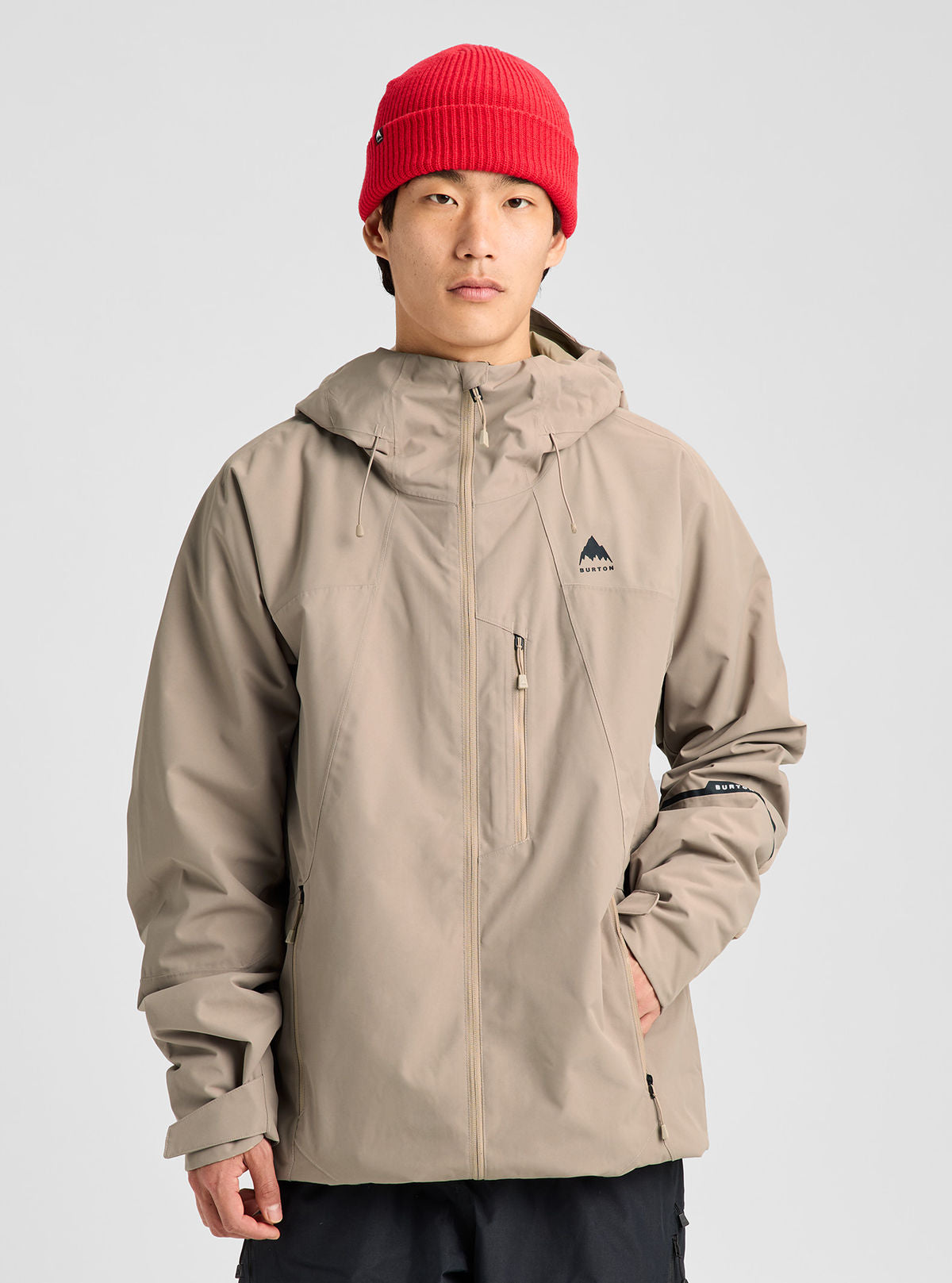 Men's Burton Reserve 2L Jacket - Summit Taupe - Burton Jacket Outerwear - alternate view 3
