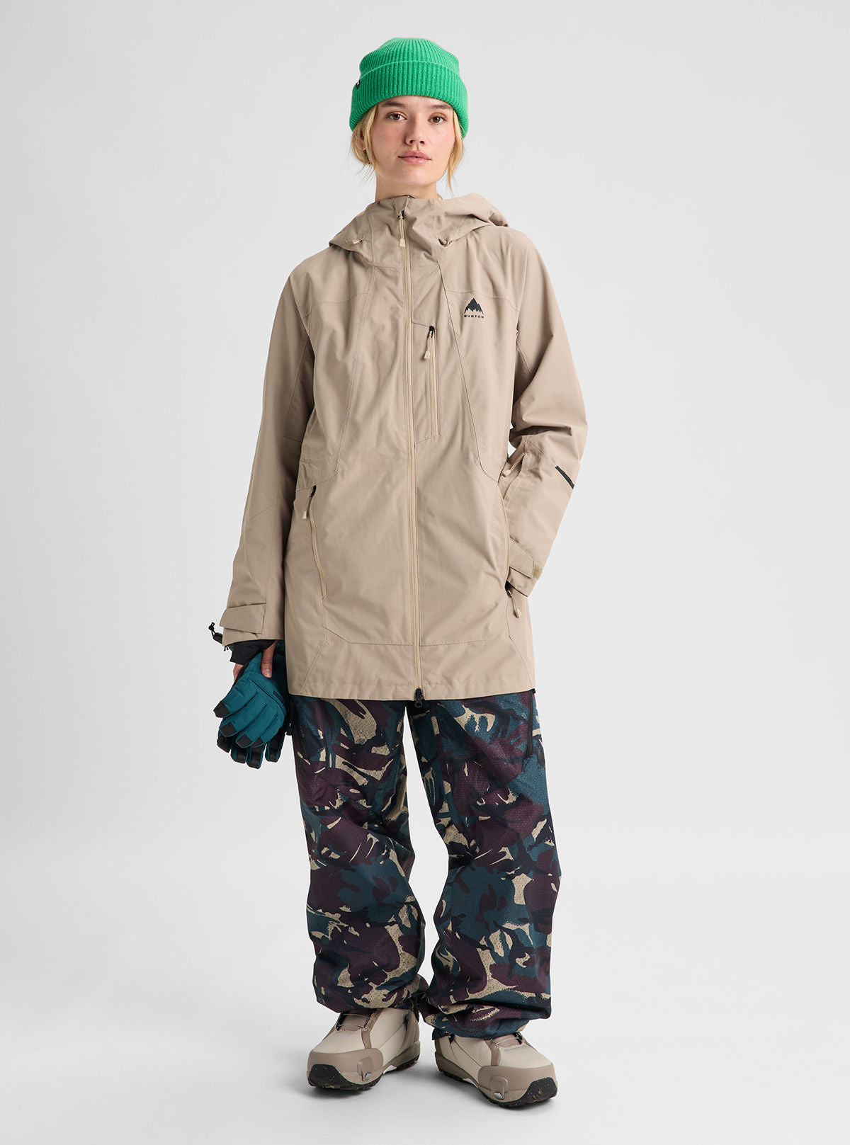 Women's Burton Reserve 2L Jacket - Summit Taupe - Burton Jacket Outerwear - alternate view 2
