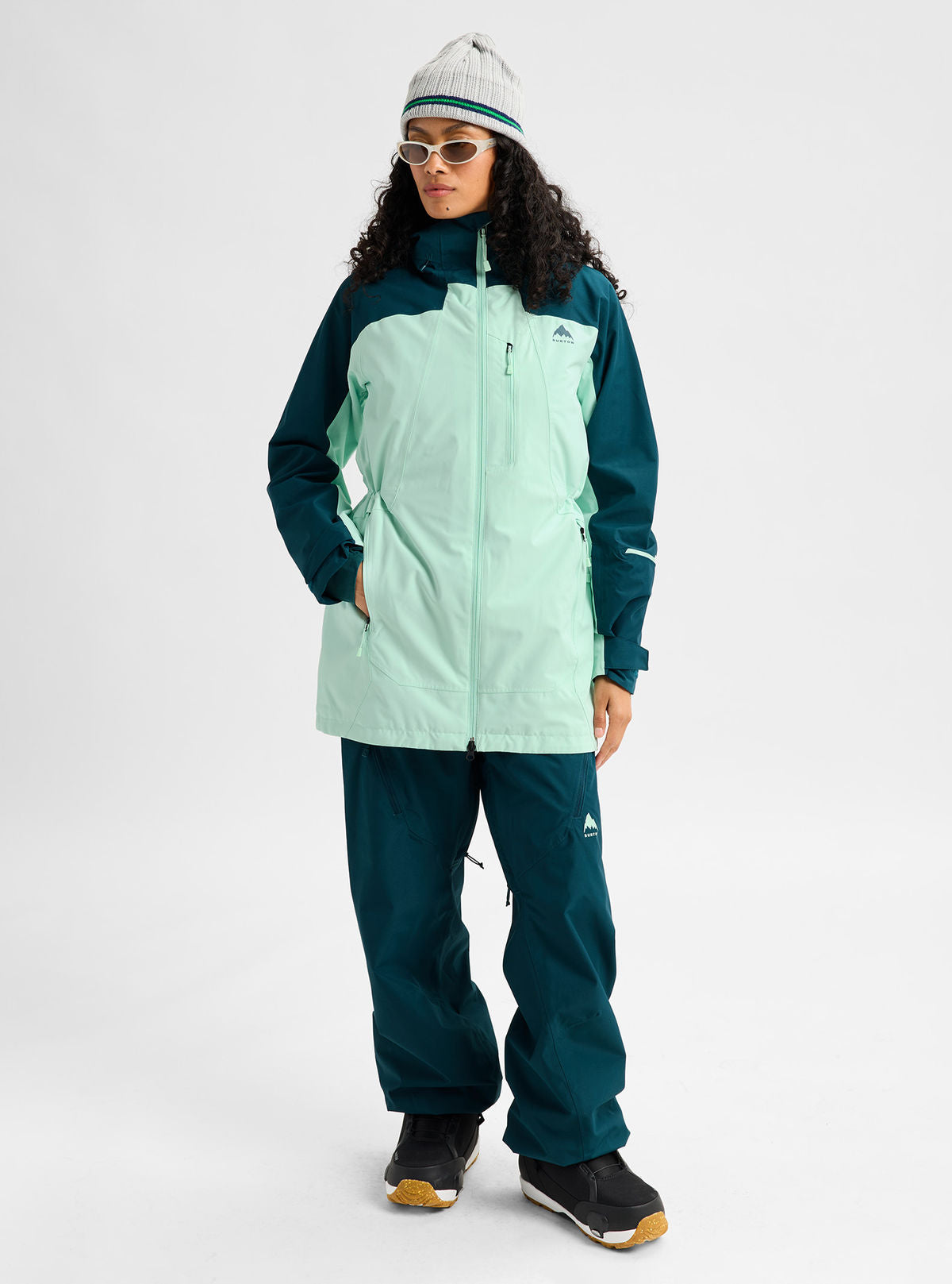 Women's Burton Reserve 2L Jacket - Atlantic Teal/Spring Frost - Burton Jacket Outerwear - alternate view 2