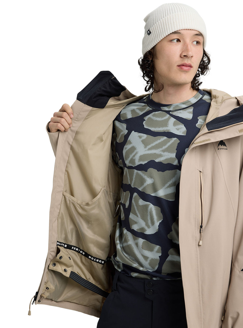 Men's Burton Reserve 2L Stretch Jacket - Summit Taupe - Burton Jacket Outerwear - alternate view 9