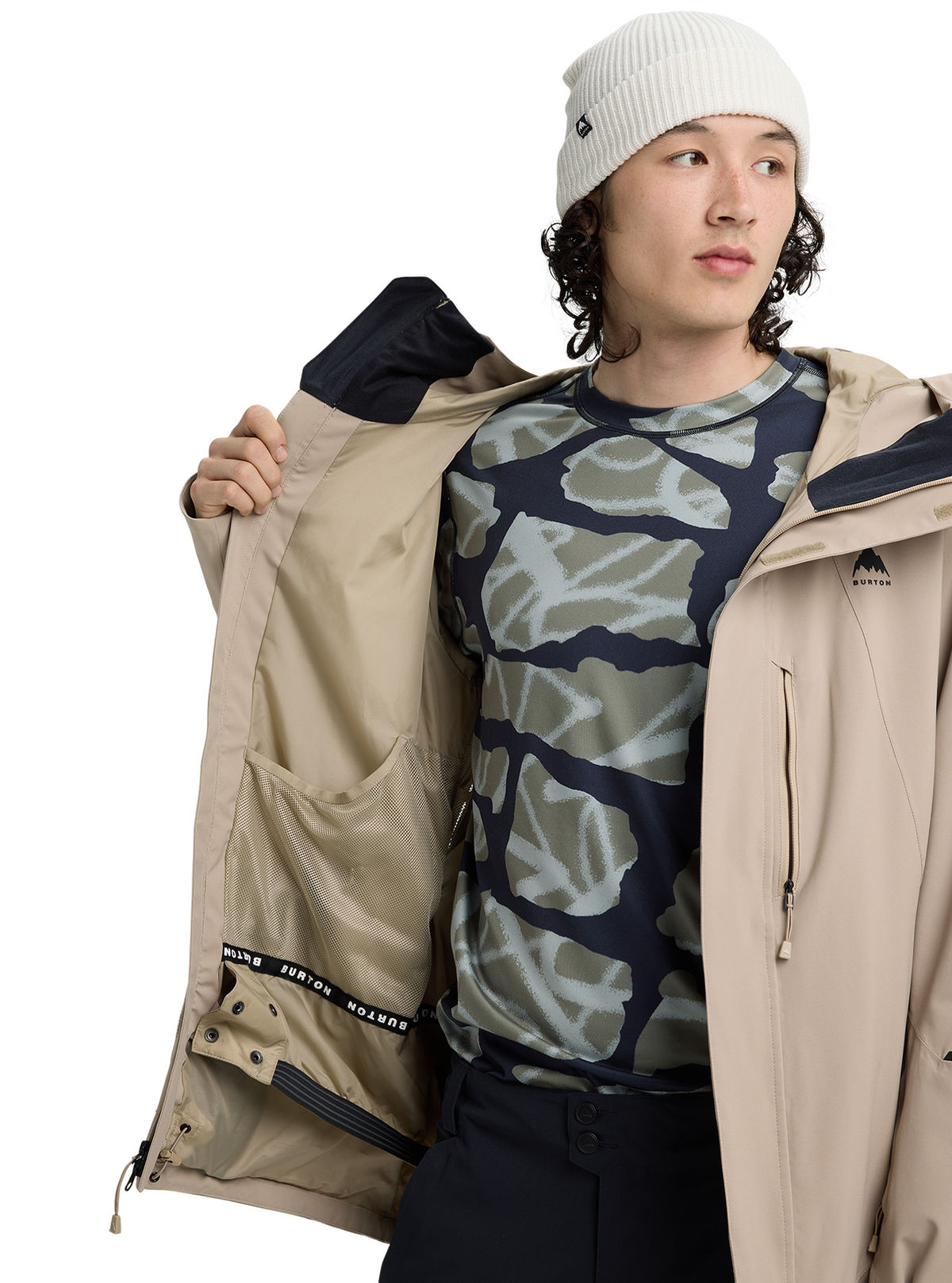 Men's Burton Reserve 2L Stretch Jacket - Summit Taupe - Burton Jacket Outerwear - alternate view 9