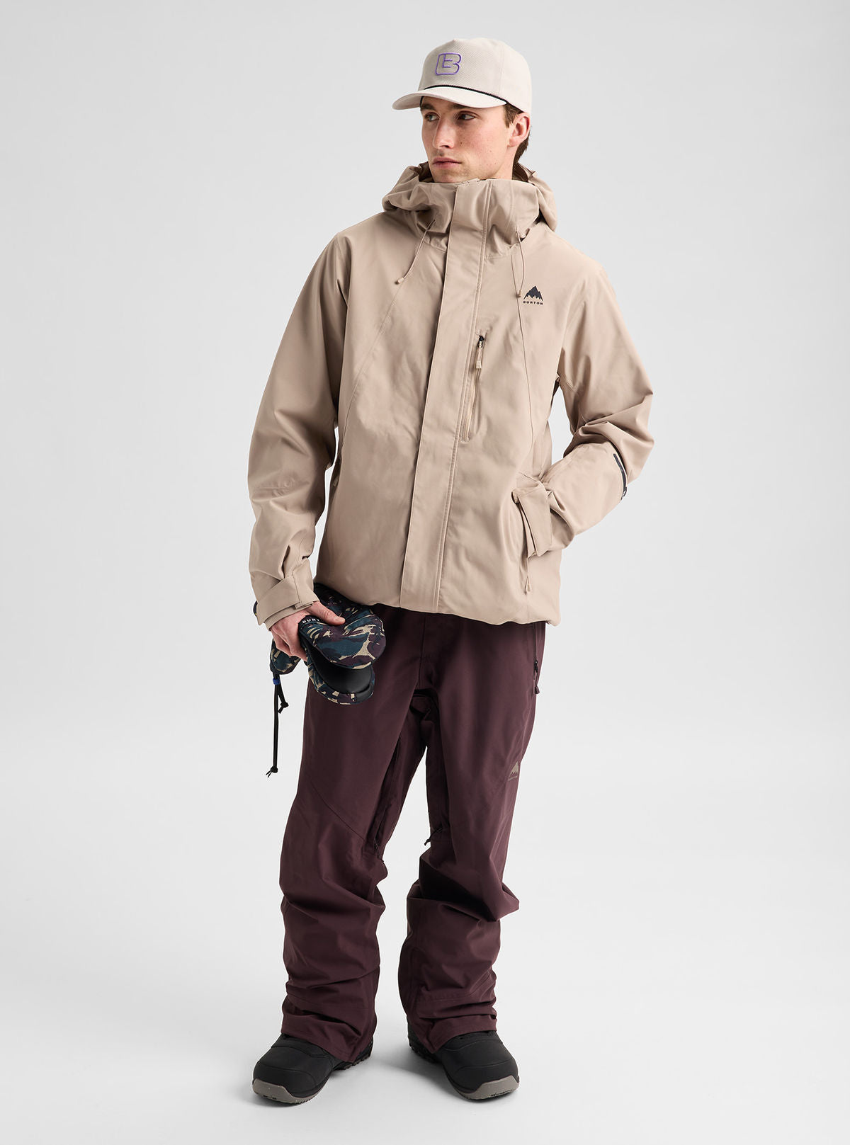 Men's Burton Reserve 2L Stretch Jacket - Summit Taupe - Burton Jacket Outerwear - alternate view 2