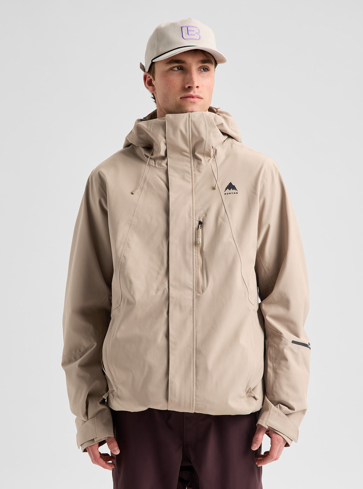 Men's Burton Reserve 2L Stretch Jacket - Summit Taupe - Burton Jacket Outerwear - alternate view 3