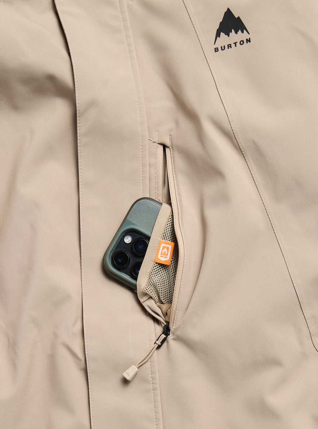 Men's Burton Reserve 2L Stretch Jacket - Summit Taupe - Burton Jacket Outerwear - alternate view 5