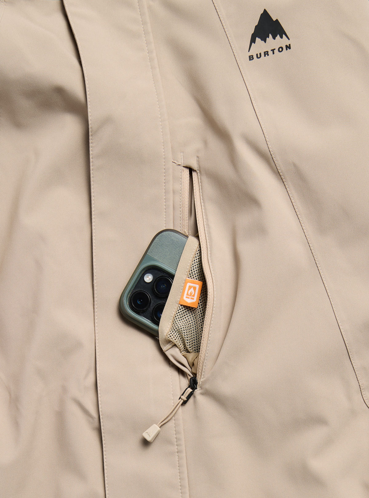 Men's Burton Reserve 2L Stretch Jacket - Summit Taupe - Burton Jacket Outerwear - alternate view 5