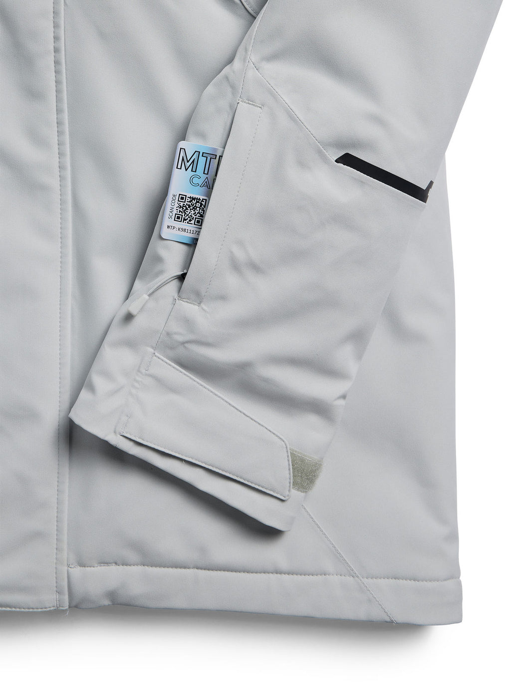 Women's Burton Reserve 2L Insulated Stretch Slim Jacket - Gray Cloud - Burton Jacket Outerwear - alternate view 6