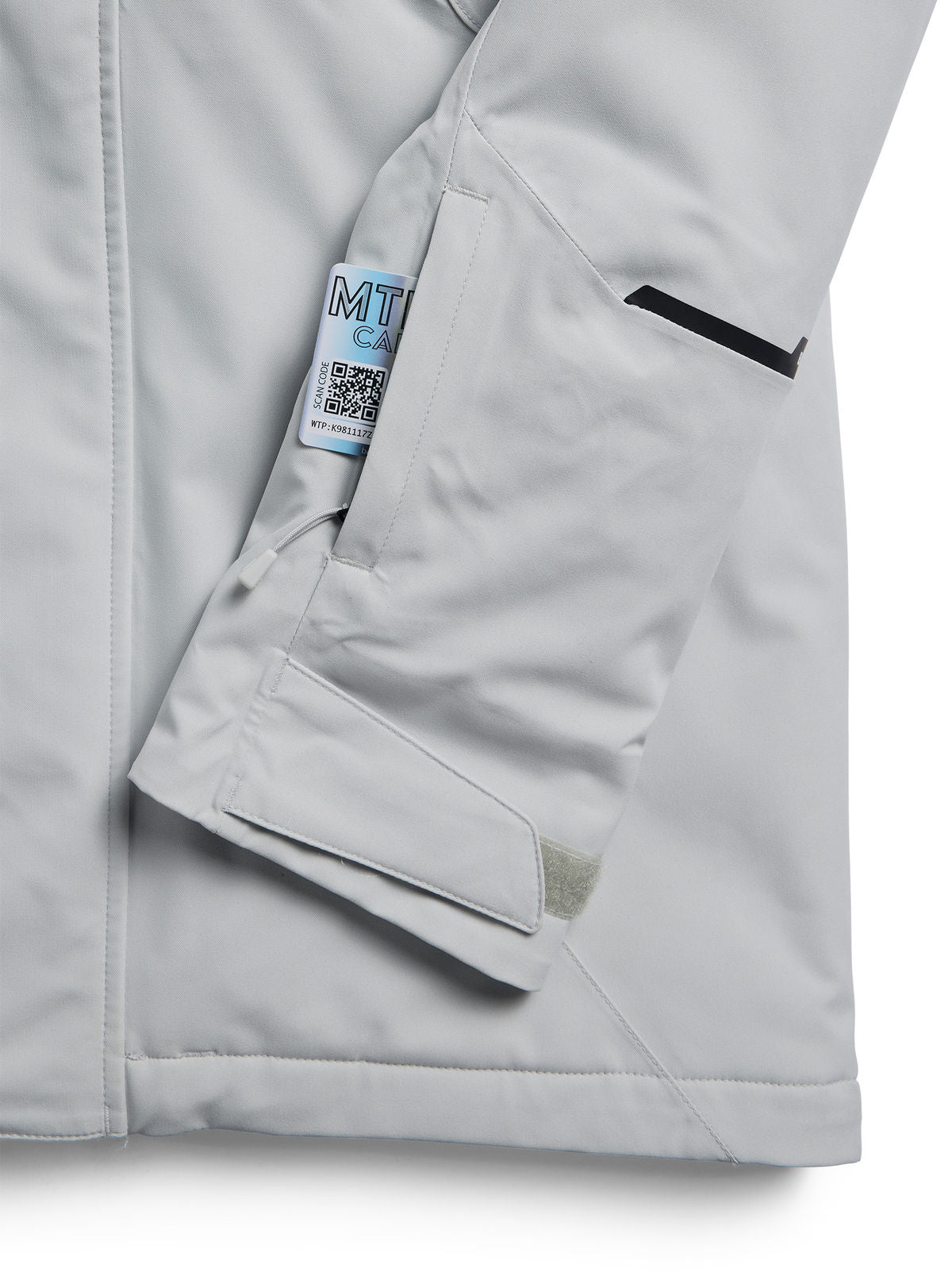 Women's Burton Reserve 2L Insulated Stretch Slim Jacket - Gray Cloud - Burton Jacket Outerwear - alternate view 6