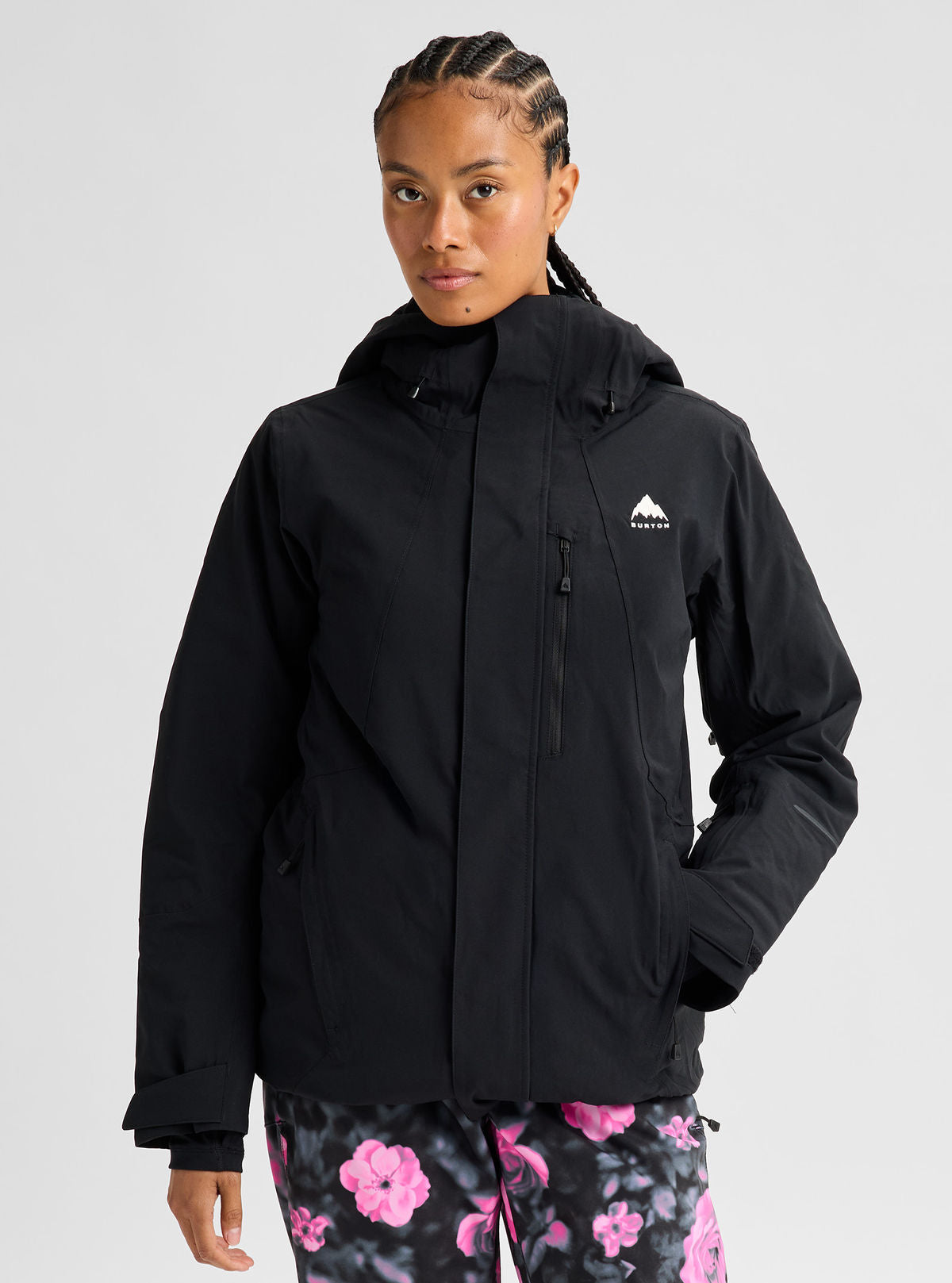 Women's Burton Reserve 2L Insulated Stretch Slim Jacket - True Black - Burton Jacket Outerwear - alternate view 3