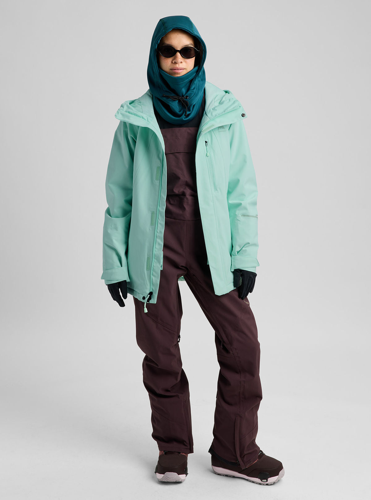 Women's Burton Reserve 2L Insulated Stretch Slim Jacket - Spring Frost - Burton Jacket Outerwear - alternate view 2