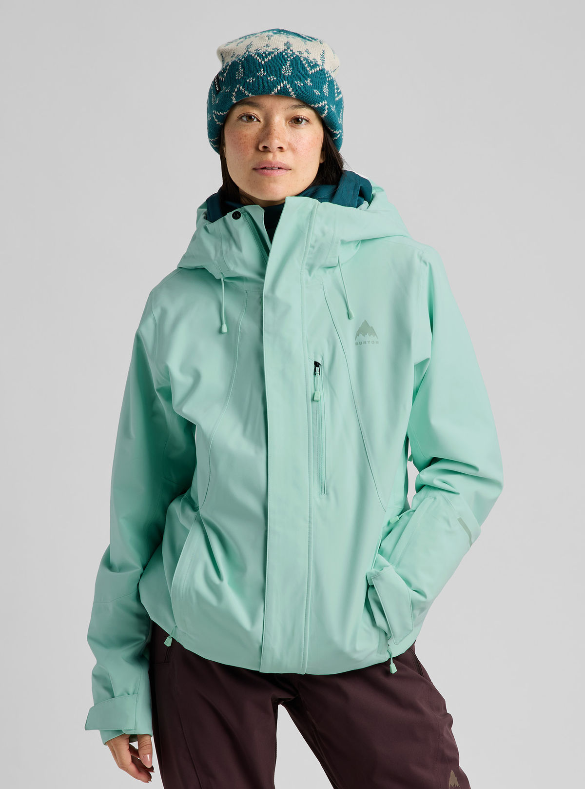 Women's Burton Reserve 2L Insulated Stretch Slim Jacket - Spring Frost - Burton Jacket Outerwear - alternate view 3