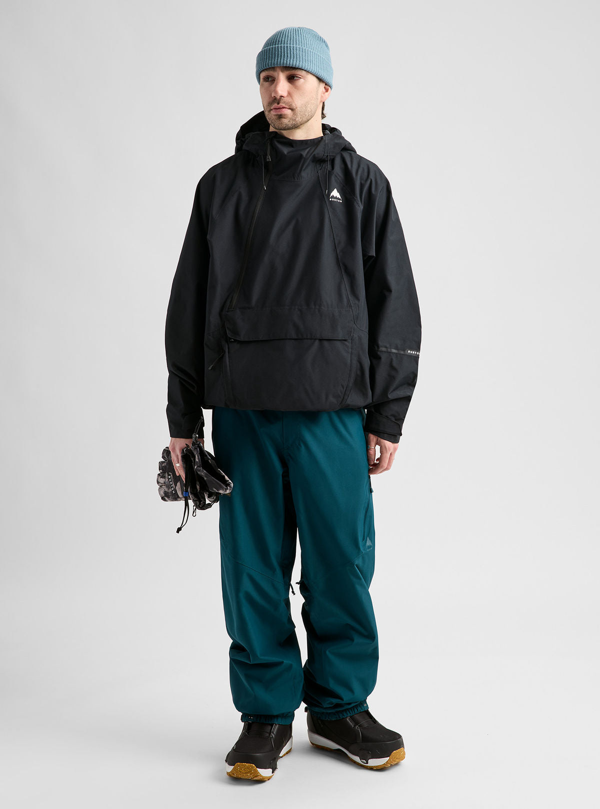 Men's Burton Reserve 2L Relaxed Anorak - True Black - Burton Anorak Outerwear - alternate view 2