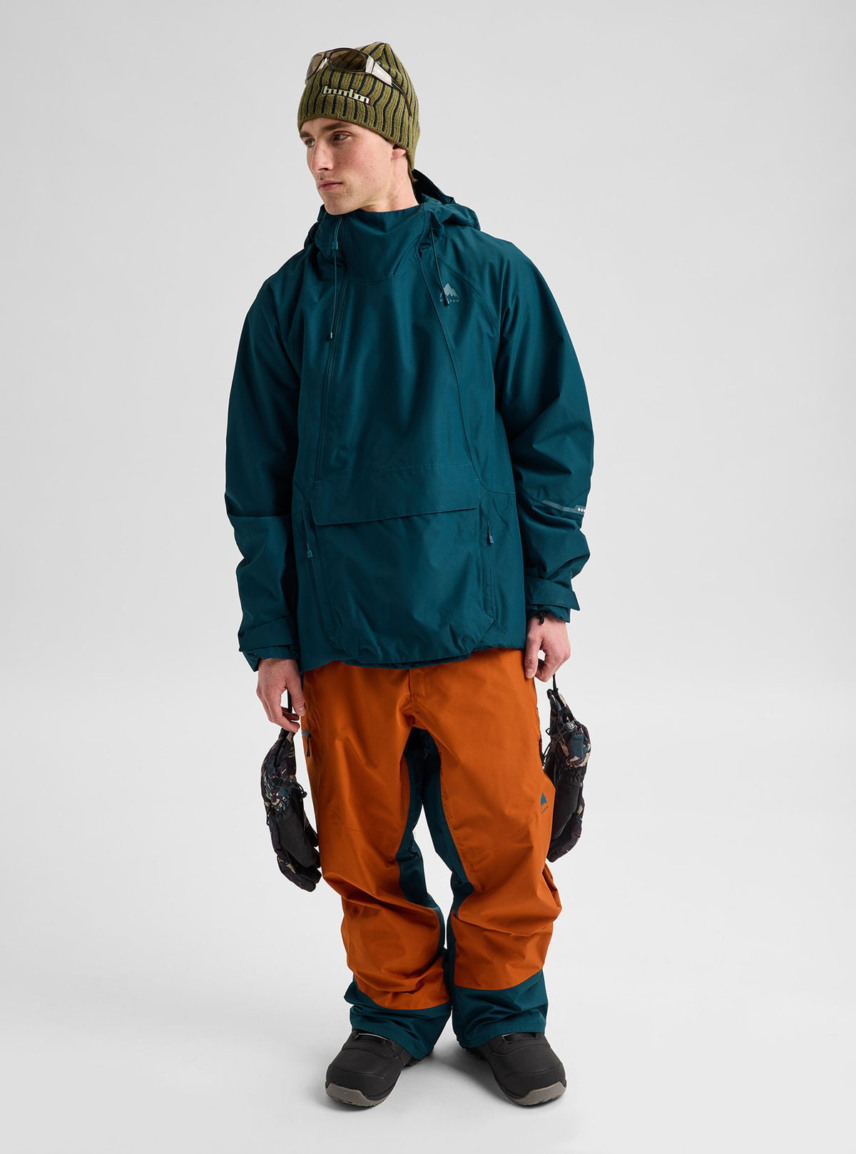 Men's Burton Reserve 2L Relaxed Anorak - Atlantic Teal - Burton Anorak Outerwear - alternate view 2