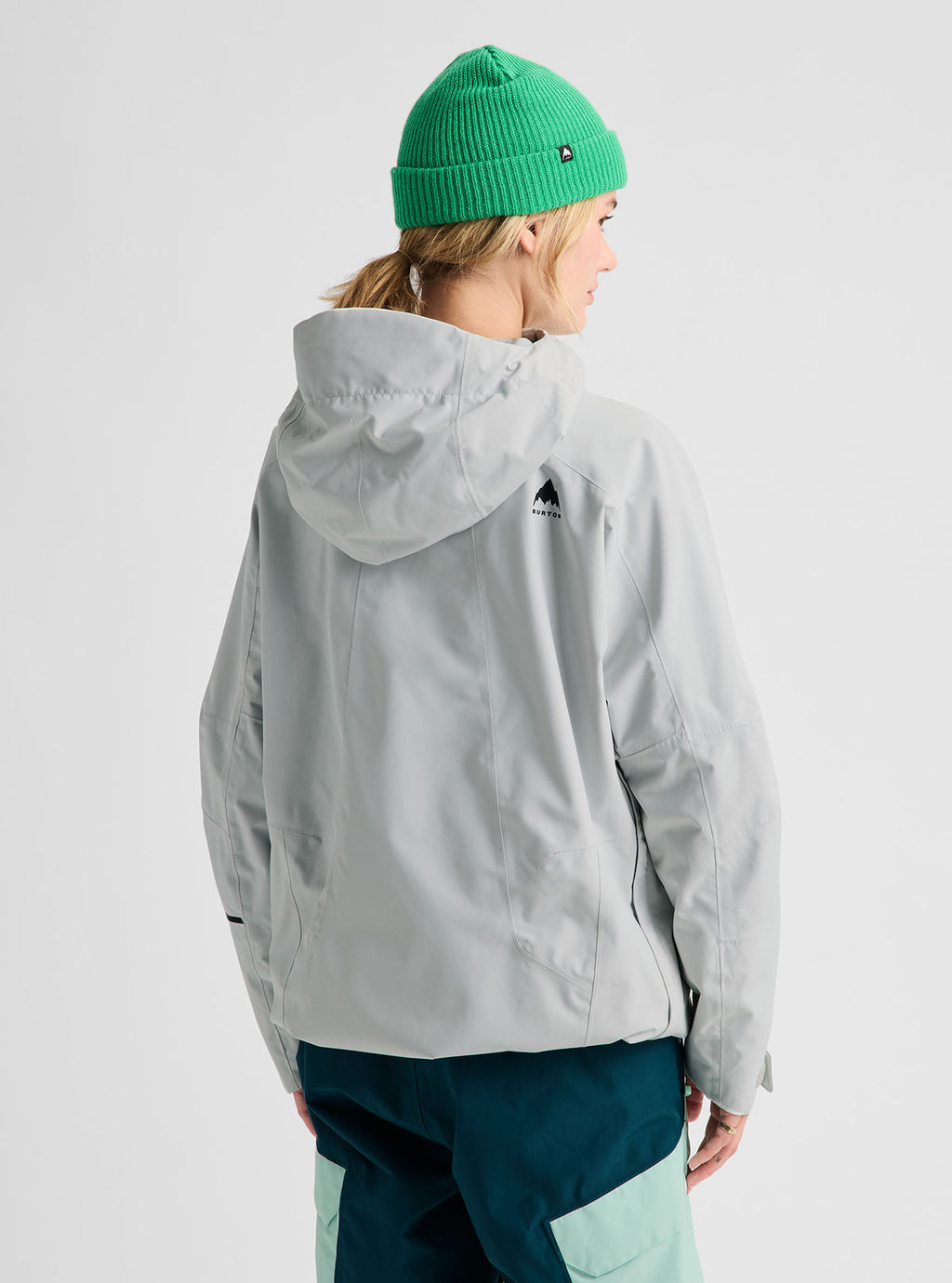 Women's Burton Reserve 2L Relaxed Anorak - Gray Cloud - Burton Anorak Outerwear - alternate view 4