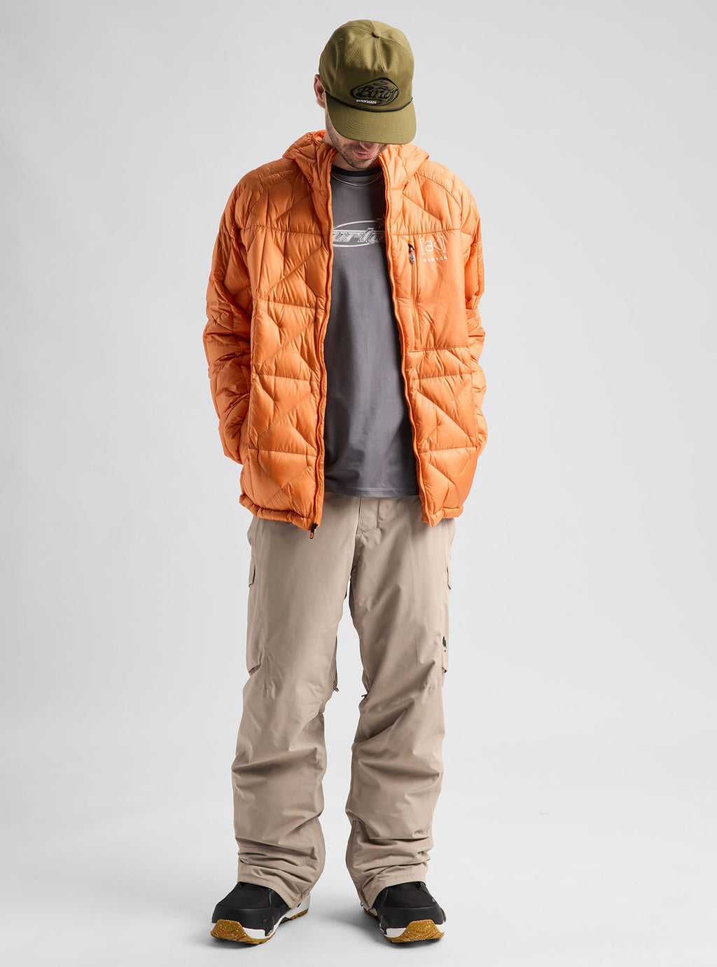 Men's Burton Reserve 2L Insulated Pants - Summit Taupe - Burton Pants Outerwear - alternate view 2