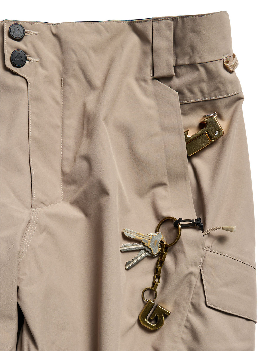 Men's Burton Reserve 2L Insulated Pants - Summit Taupe - Burton Pants Outerwear - alternate view 6