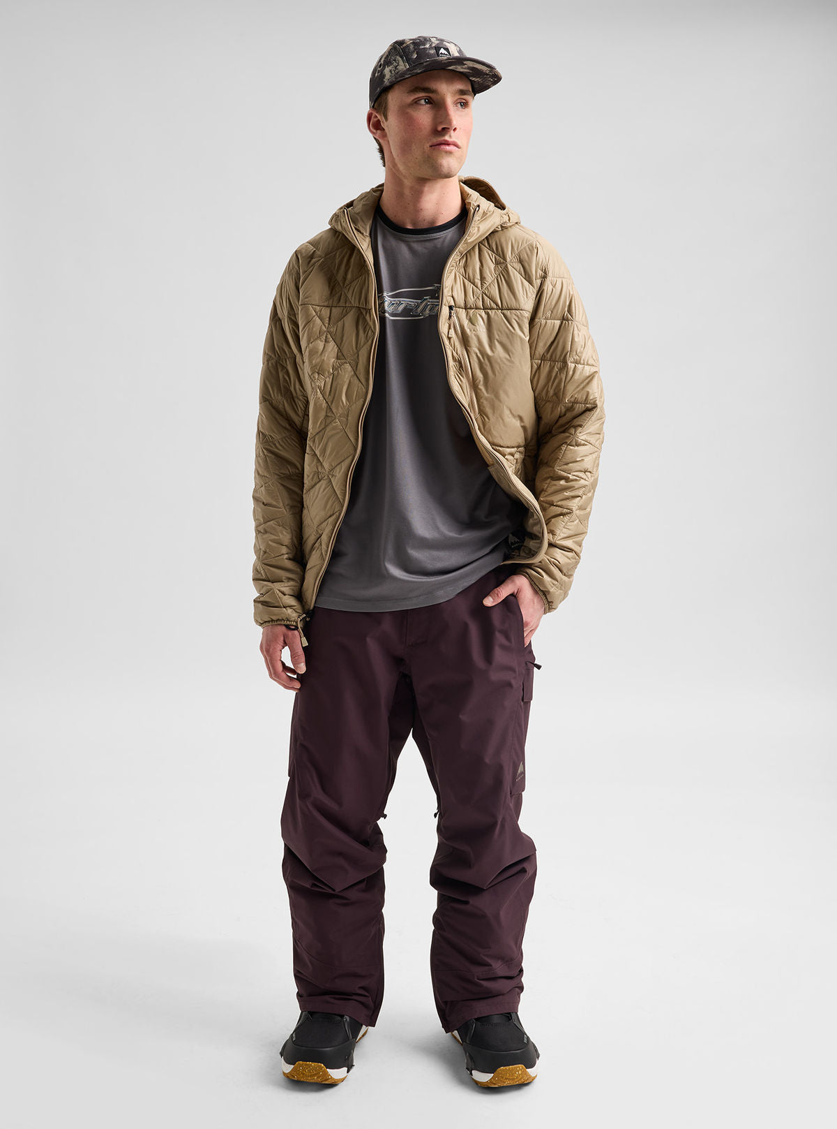 Men's Burton Reserve 2L Insulated Pants - Bear Hug Brown - Burton Pants Outerwear - alternate view 2