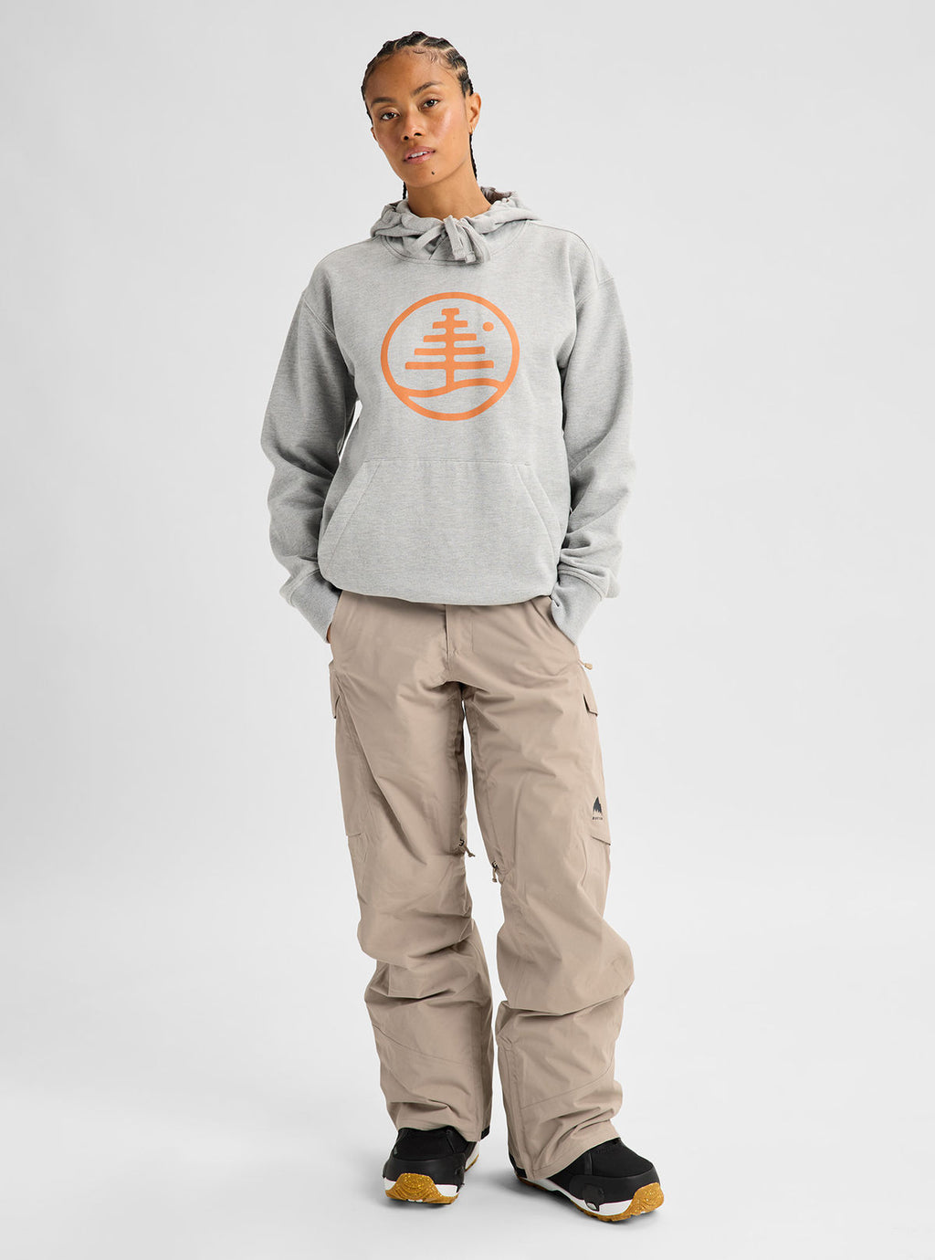 Women's Burton Reserve 2L Insulated Pants - Summit Taupe - Burton Pants Outerwear - alternate view 2