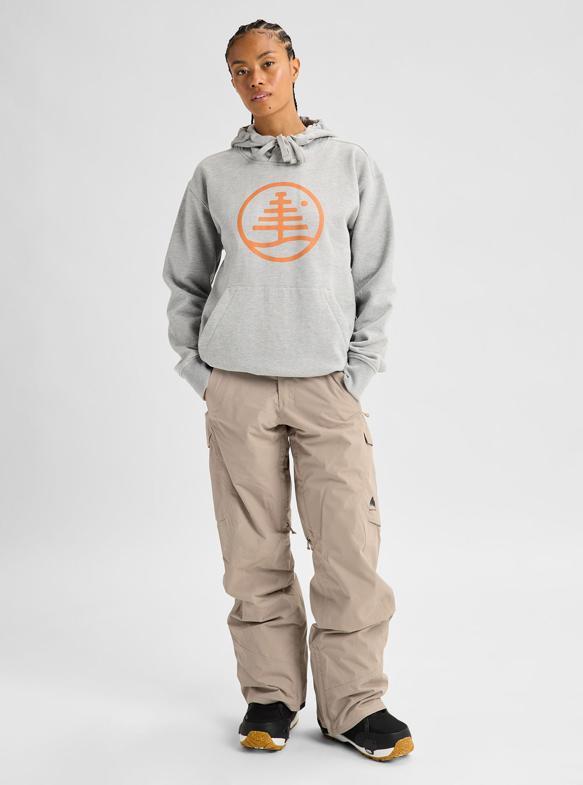 Women's Burton Reserve 2L Insulated Pants - Summit Taupe - Burton Pants Outerwear - alternate view 2