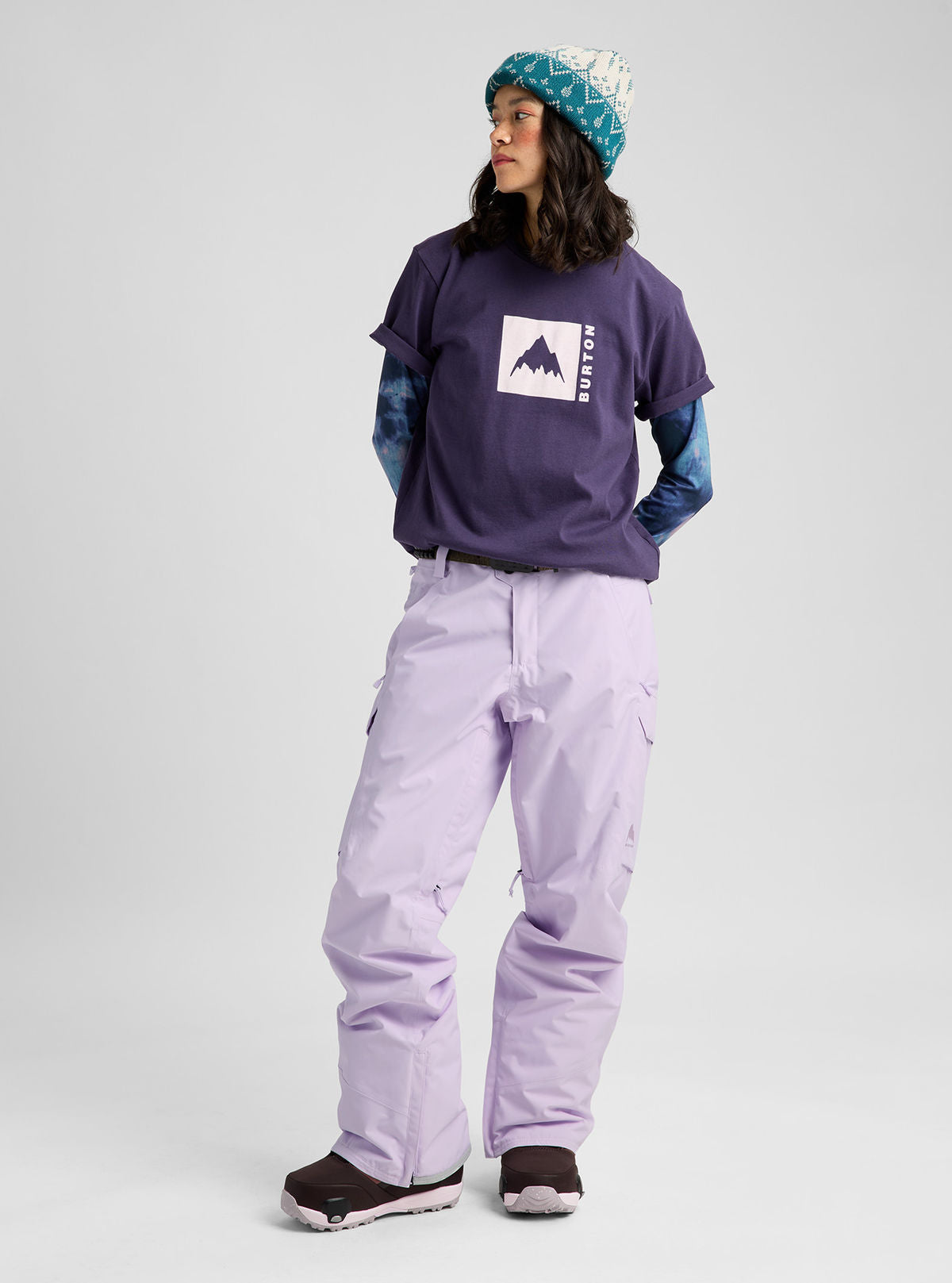 Women's Burton Reserve 2L Insulated Pants - Moondust Purple - Burton Pants Outerwear - alternate view 2