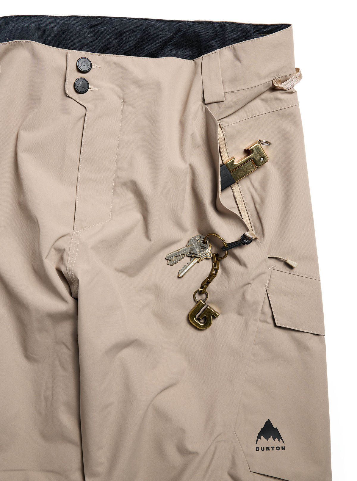 Men's Burton Reserve 2L Pants - Summit Taupe - Burton Pants Outerwear - alternate view 6