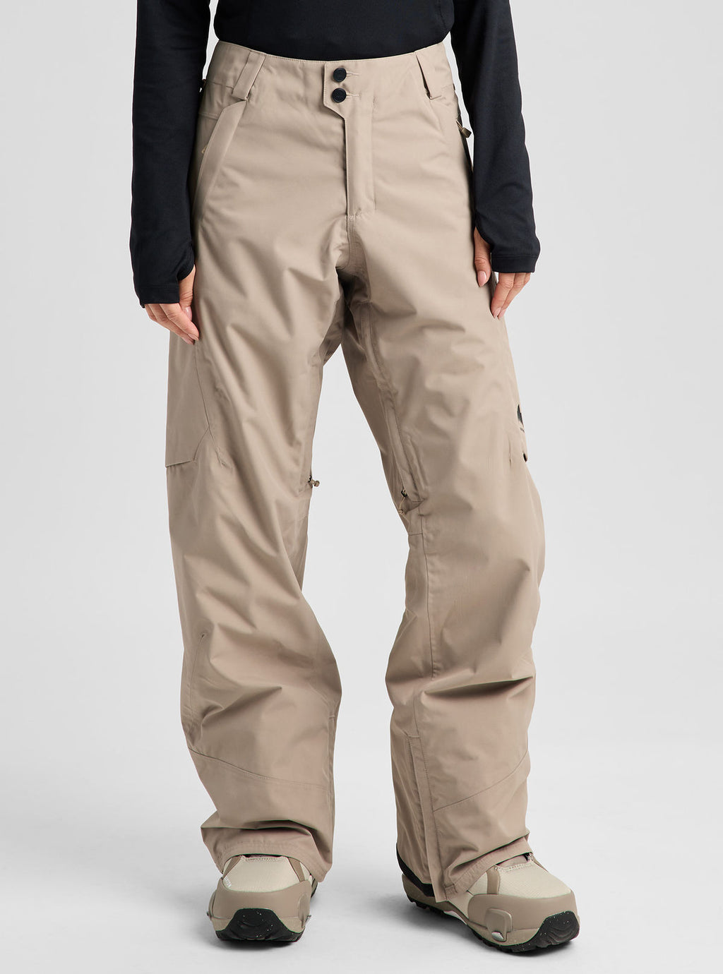 Women's Burton Reserve 2L Pants - Summit Taupe - Burton Pants Outerwear - alternate view 3