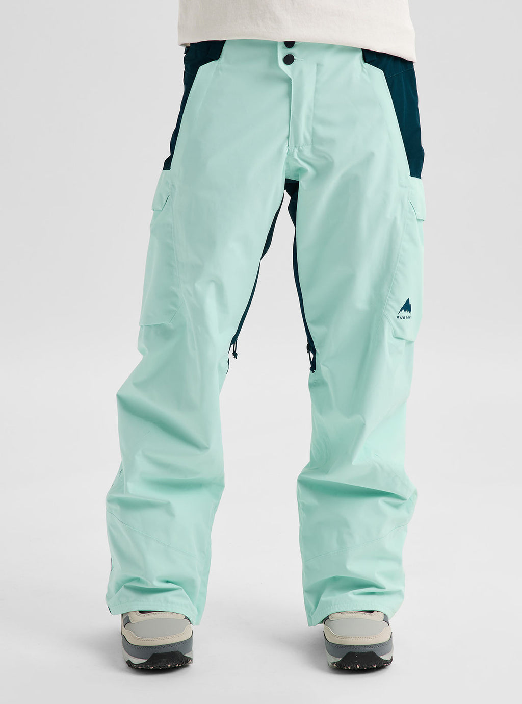 Women's Burton Reserve 2L Pants - Spring Frost/Atlantic Teal - Burton Pants Outerwear - alternate view 3