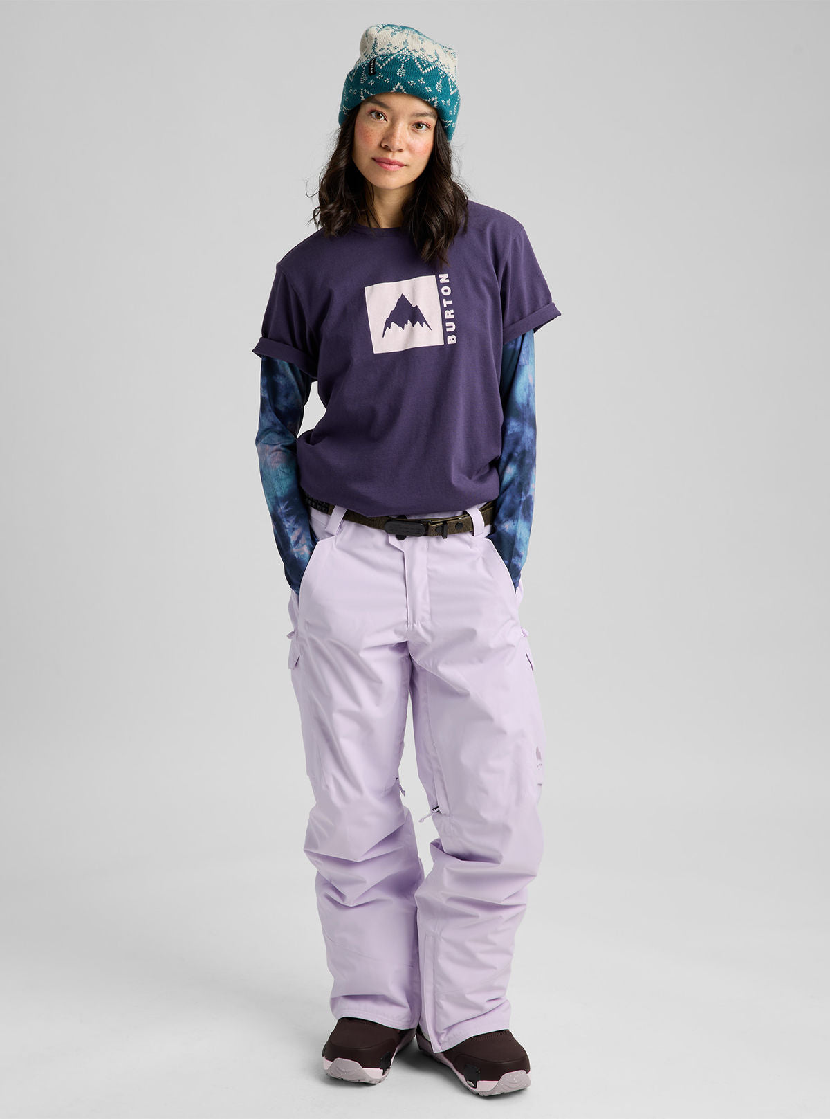 Women's Burton Reserve 2L Pants - Moondust Purple - Burton Pants Outerwear - alternate view 2