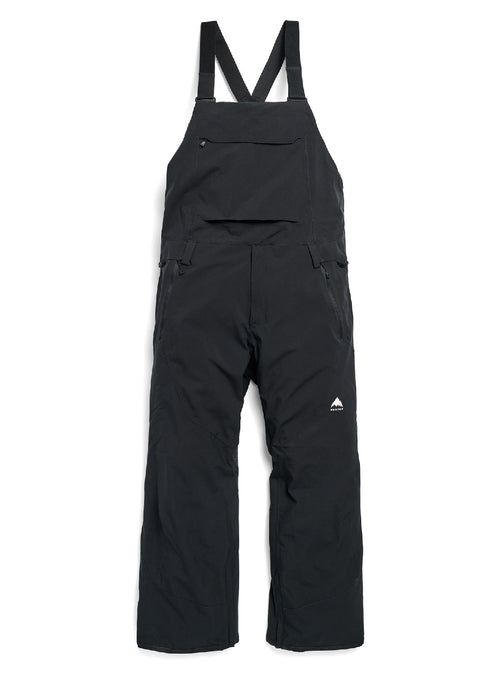 Men's Burton Reserve 2L Stretch Bib Pants - True Black - Burton Bibs Outerwear