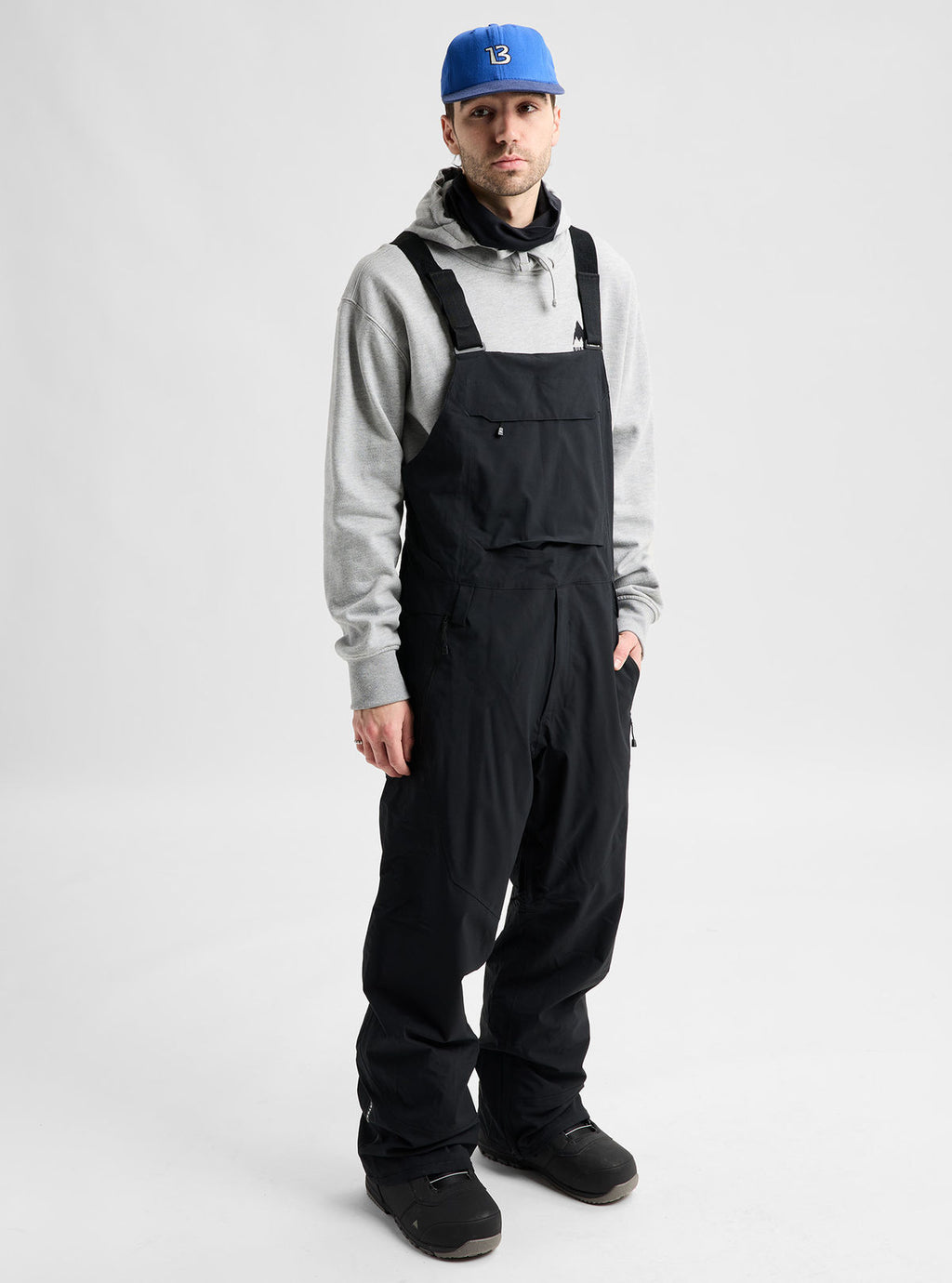 Men's Burton Reserve 2L Stretch Bib Pants - True Black - Burton Bibs Outerwear - alternate view 3