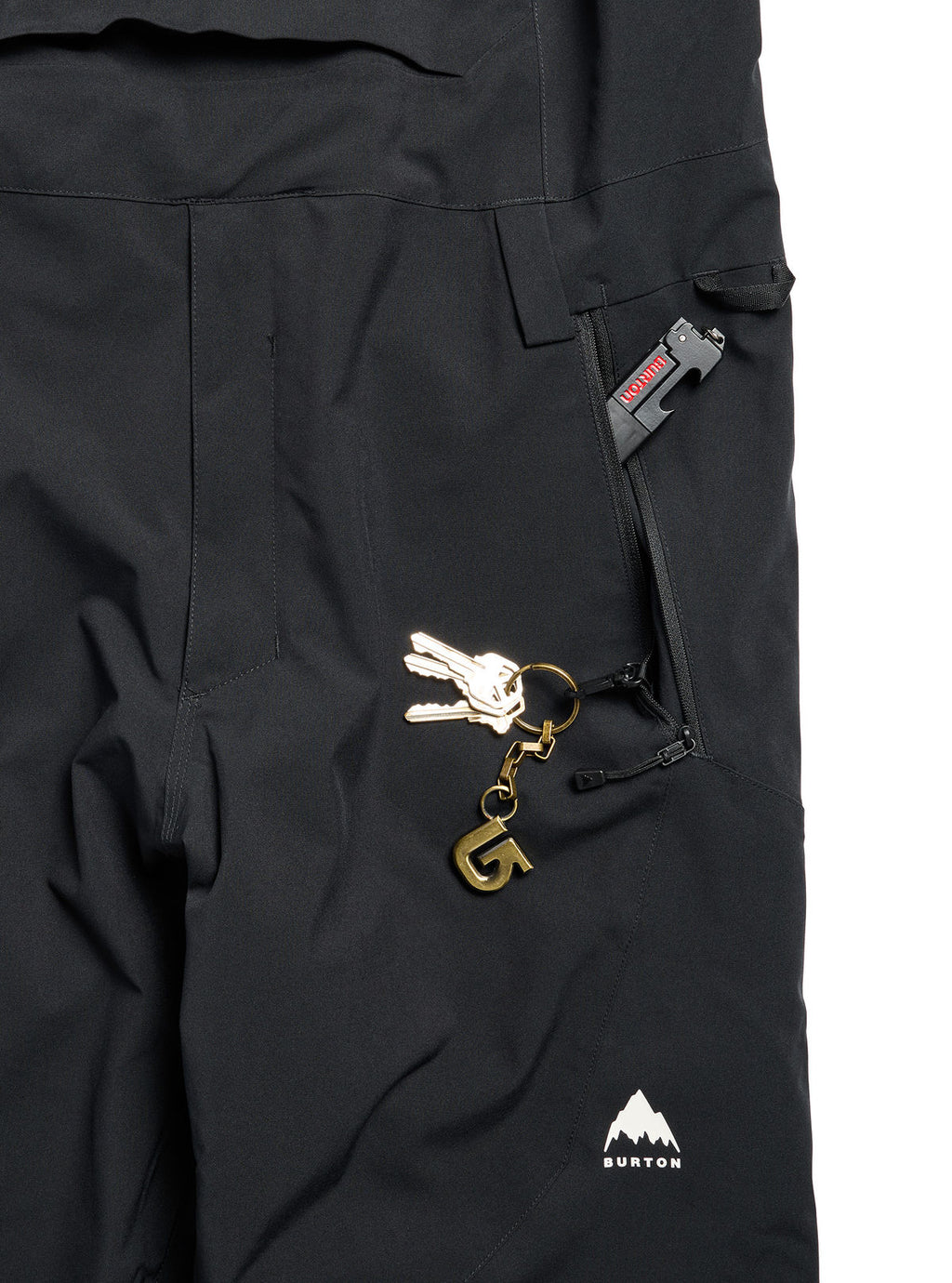 Men's Burton Reserve 2L Stretch Bib Pants - True Black - Burton Bibs Outerwear - alternate view 8
