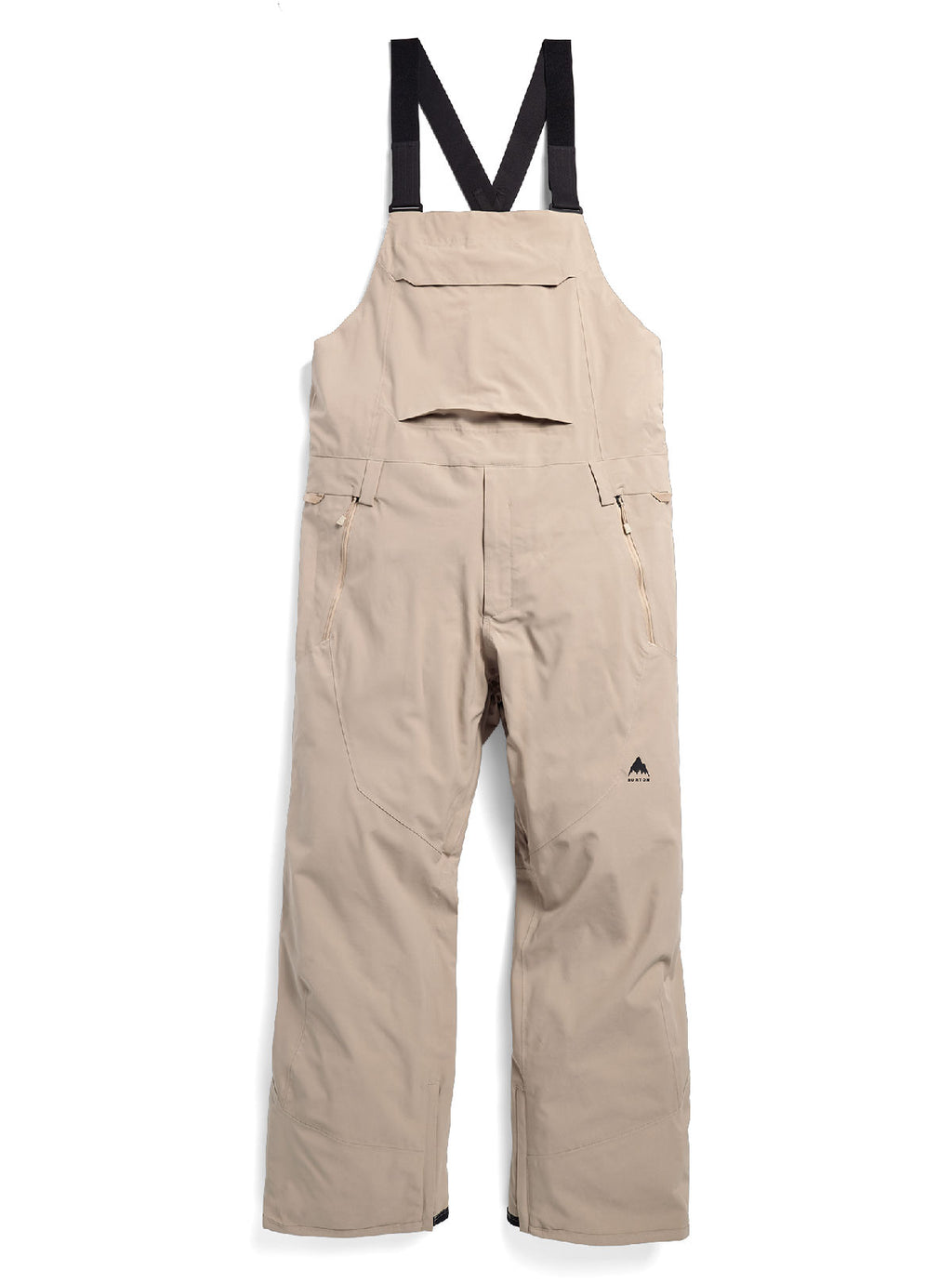 Men's Burton Reserve 2L Stretch Bib Pants - Summit Taupe - Burton Bibs Outerwear